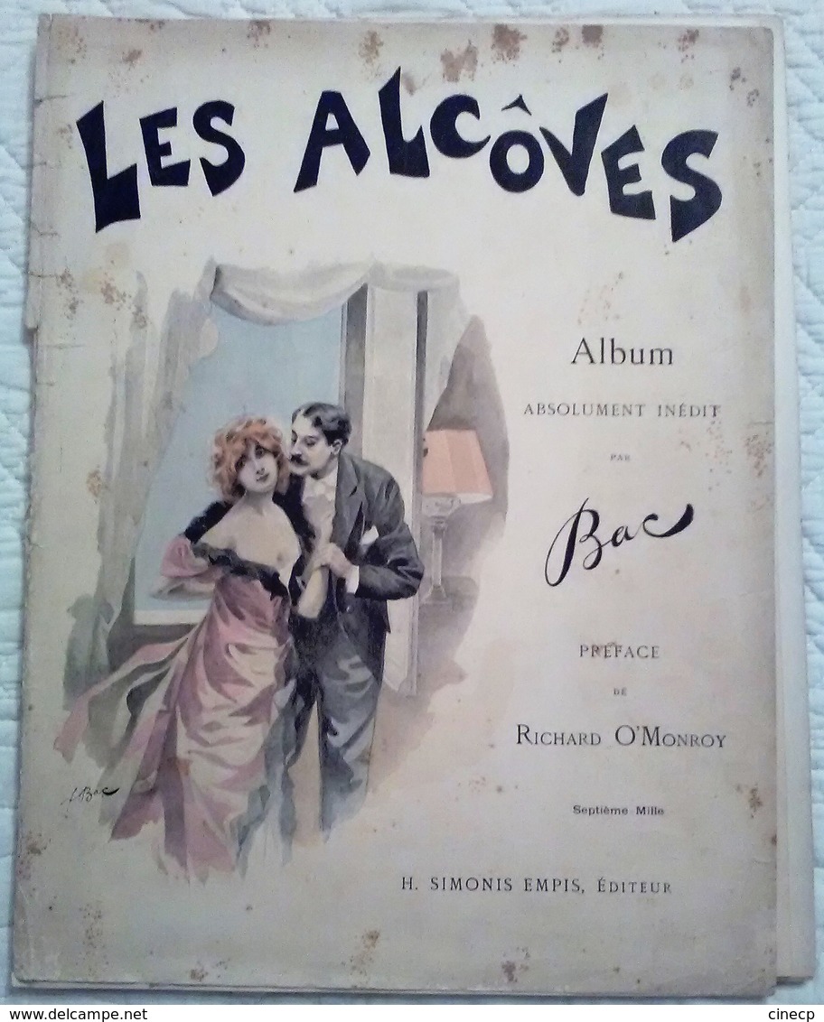 ALBUM LES ALCOVES Illustrateur Benjamin BAC Nombreuses Planches Couleur De Scènes De NU EROTIQUE ESTHETIQUE - 1801-1900