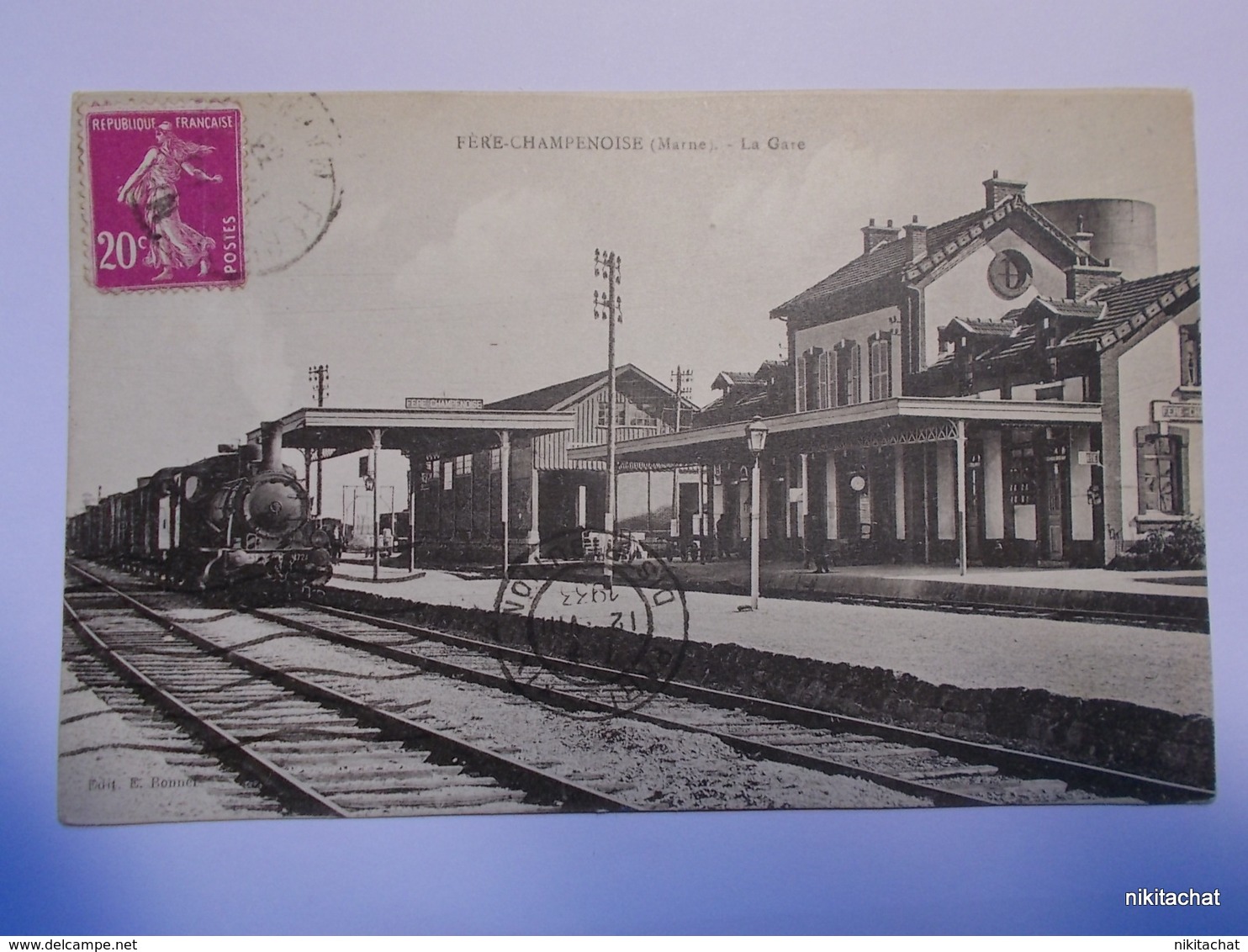 FERE CHAMPENOISE-La Gare-Train - Fère-Champenoise