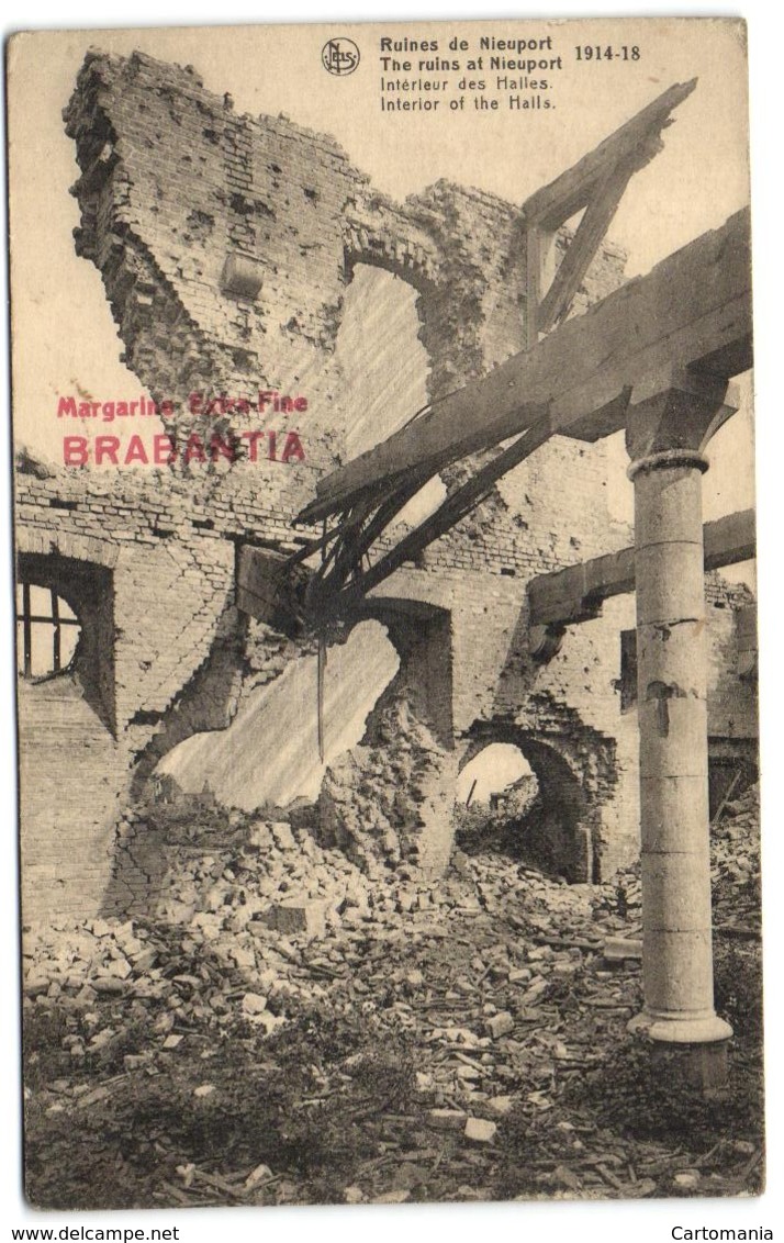 Ruines De Nieuport - 1914-18 - Intérieur Des Halles - Nieuwpoort