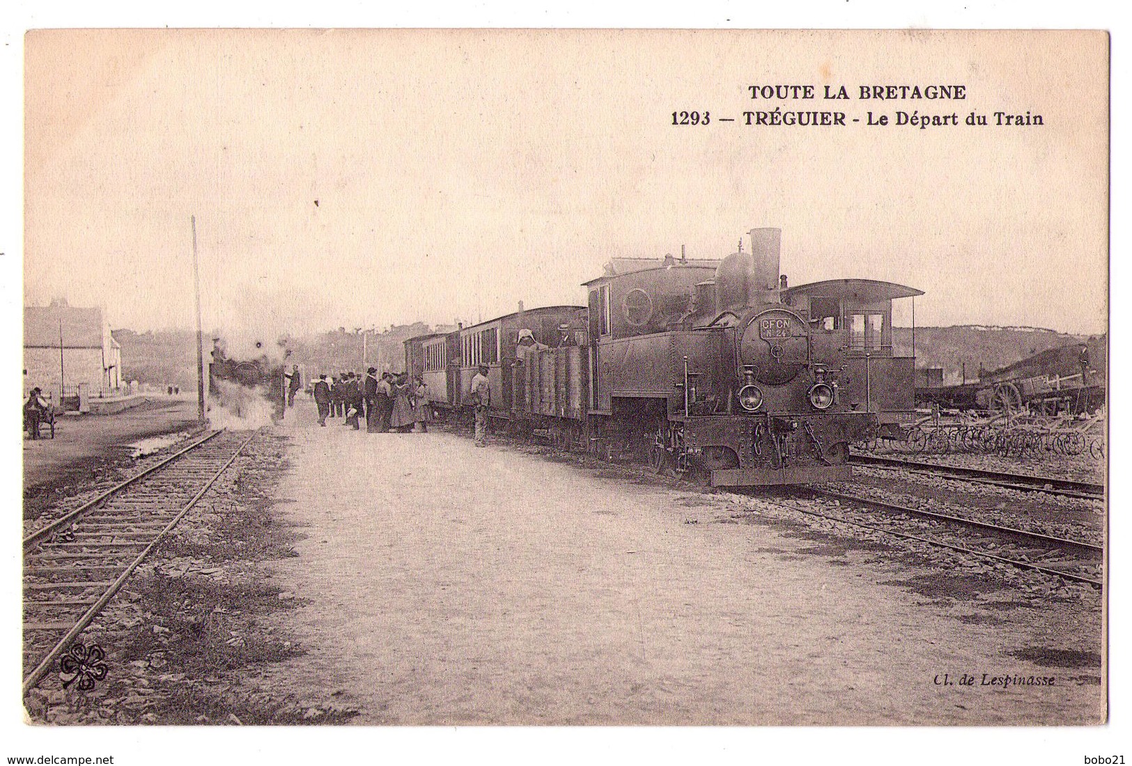 3529 - Tréguier ( 22 ) - " Toute La Bretagne " - Le Départ Du Train - 1293 - Cl. De Lespinasse - - Tréguier