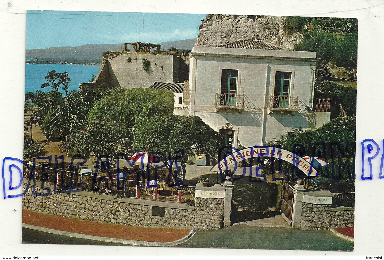 Italie. Taormina (Capo). Pensione La Prora. Bar Ristorante. Ed. Malambri - Andere & Zonder Classificatie