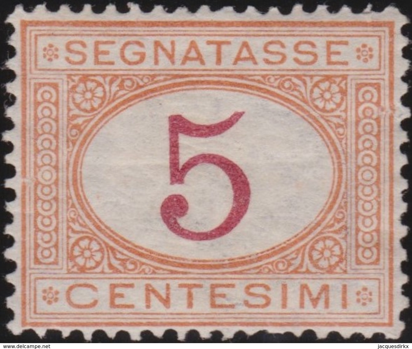 Italy .  Yvert    .    Taxe  5     .   *   .   Mint-hinged  .   /    .   Neuf Avec Charniere * - Segnatasse