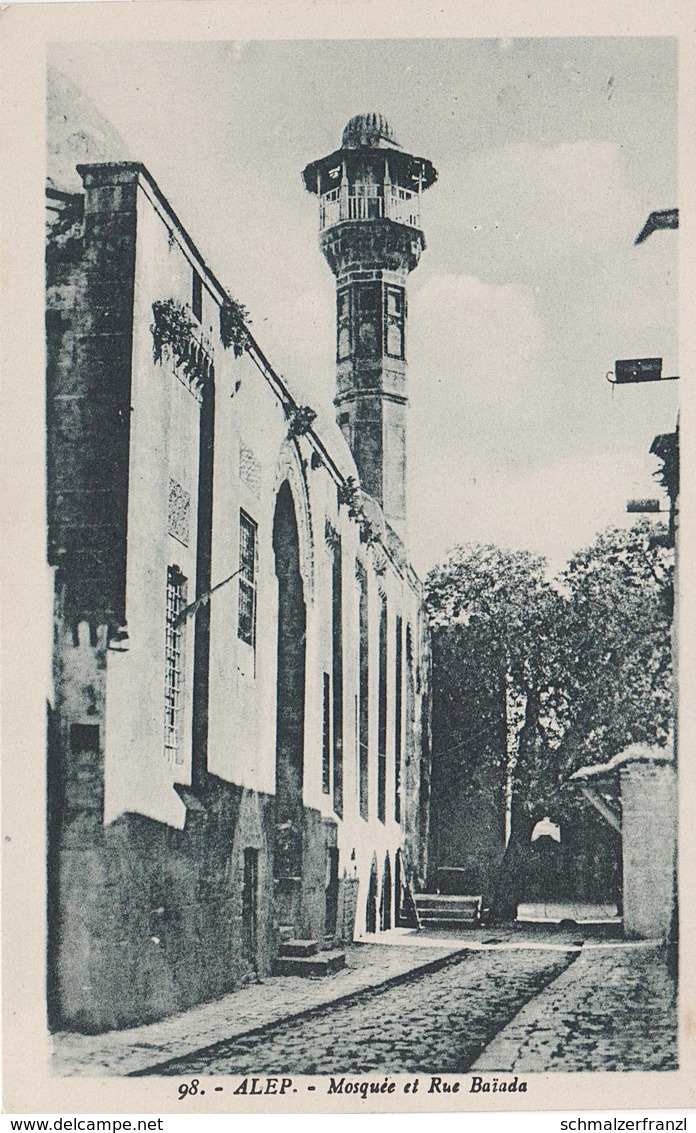 AK Alep Aleppo حلب Mosquée مسجد Mosque Moschee Rue Baiada الجمهورية العربية السورية Syrie Syria Syrien - Syrien