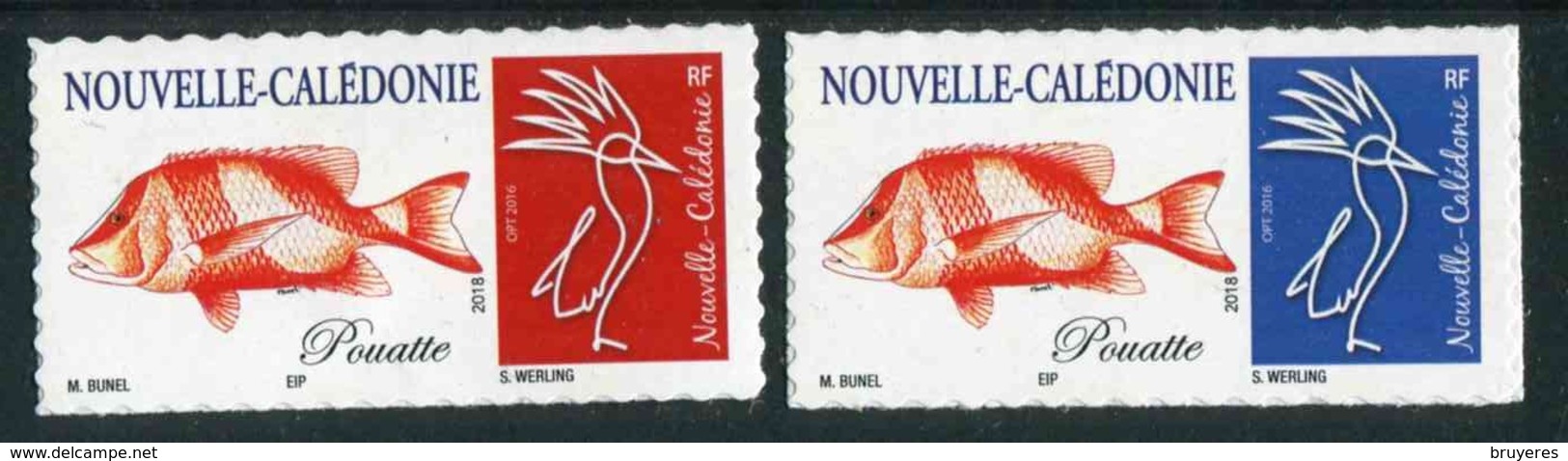 Timbres** De 2018 Autocol. "Poissons : POUATTE" - Neufs