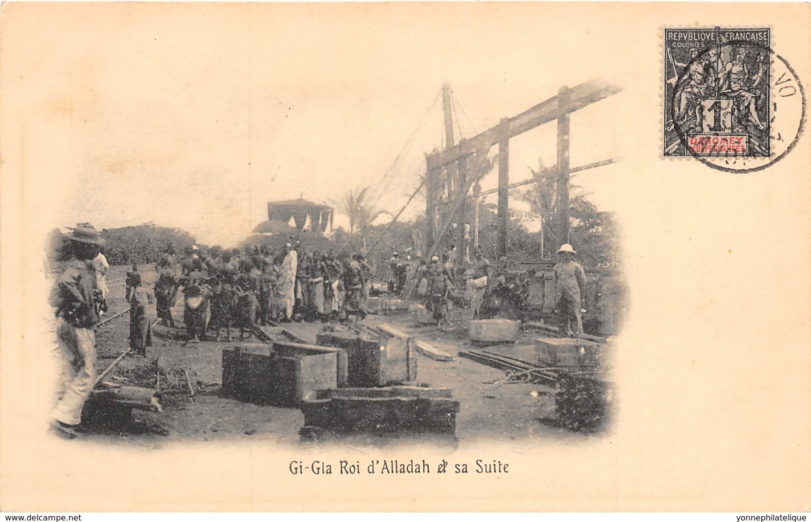 Benin - Dahomey - Ethnic / 16 - Gi Gia Roi D' Alladah Et Sa Suite - Belle Oblitération - Benin