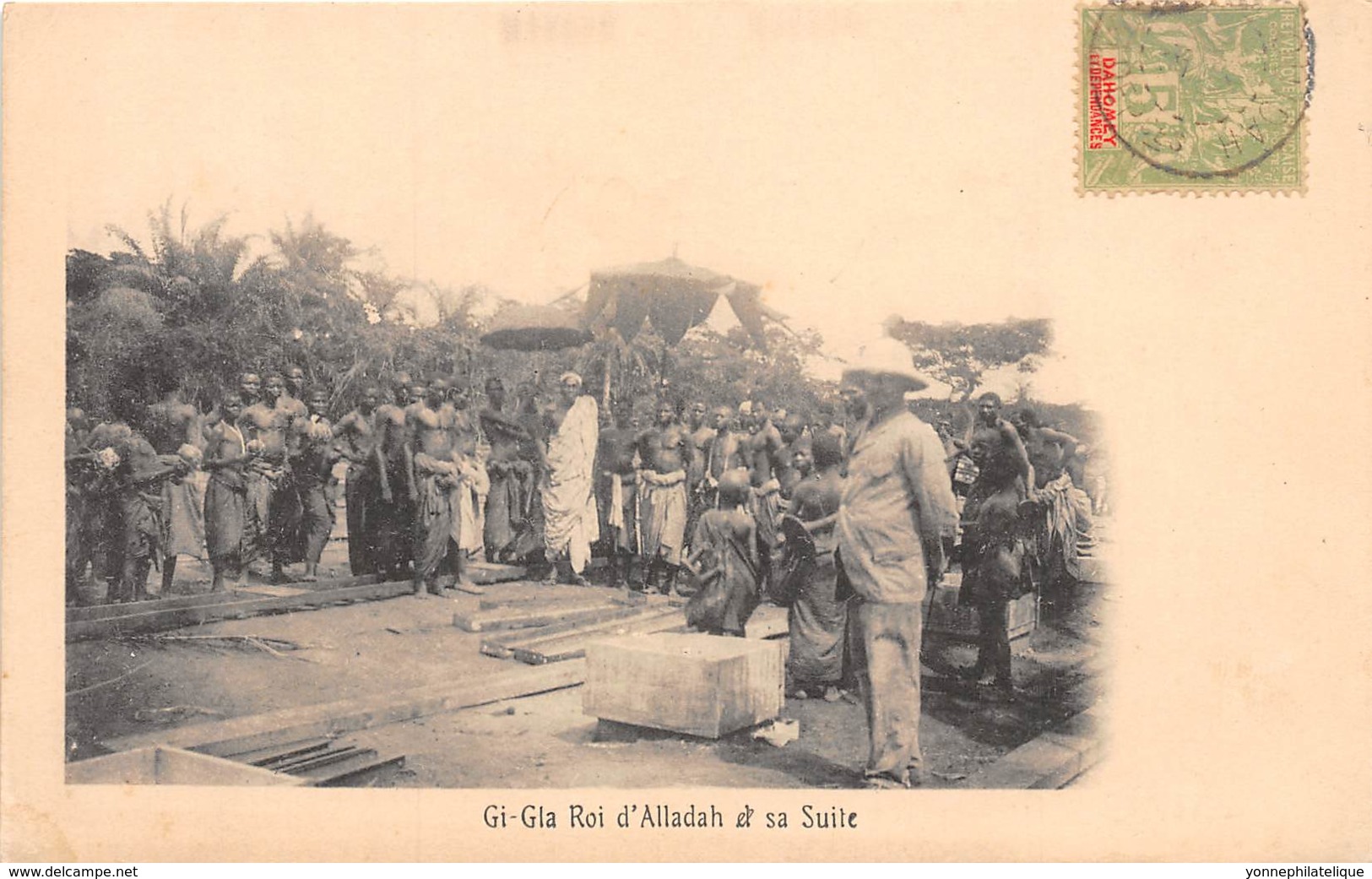 Benin - Dahomey - Ethnic / 55 - Gi Gia Roi D' Alladah Et Sa Suite - Belle Oblitération - Benin