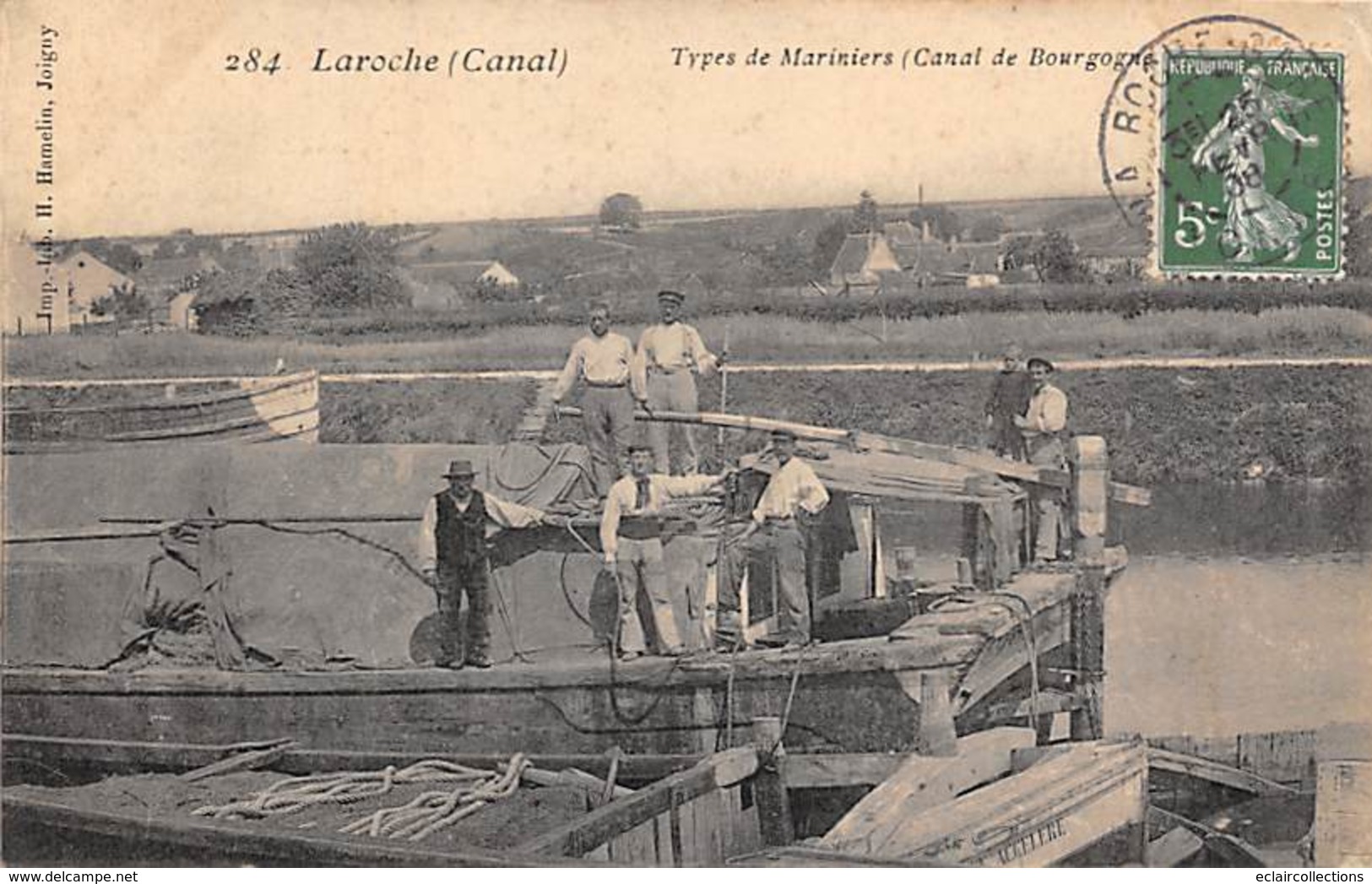 Laroche Saint Cydroine    89-- Types De Mariniers. Canal De Bourgogne    (voir Scan) - Laroche Saint Cydroine