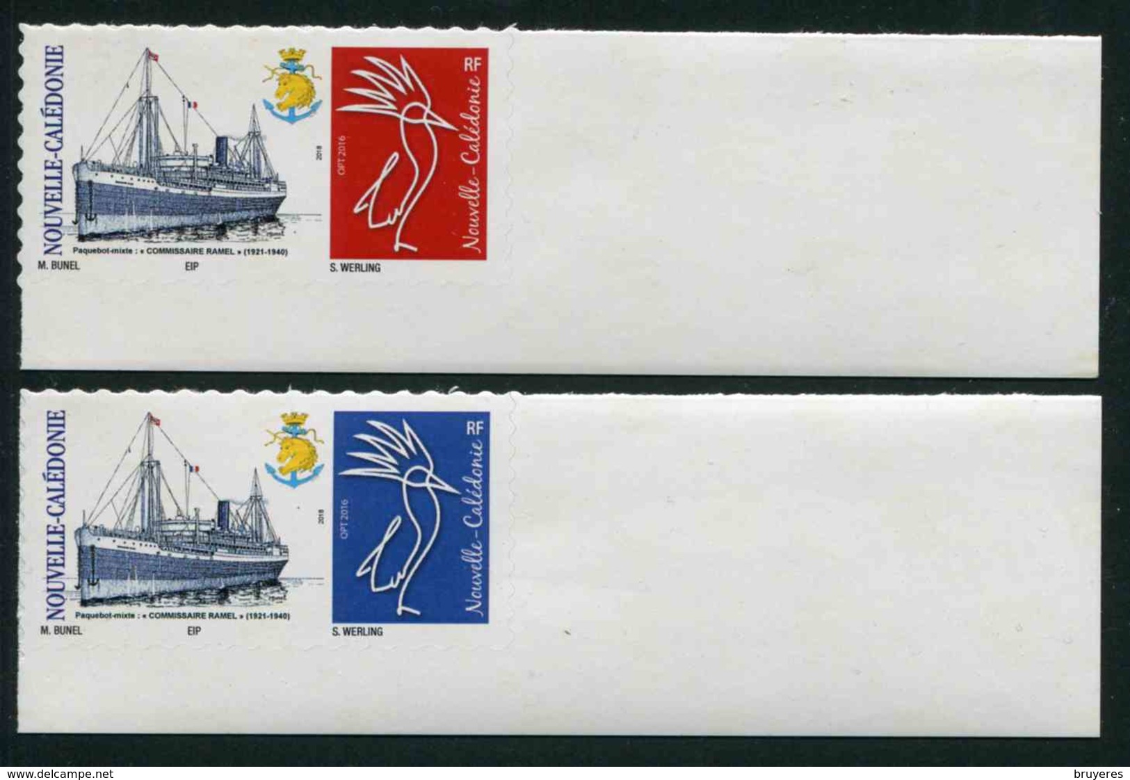 Timbres** De 2018 Autocol. En Bord De Feuille "Paquebot Mixte : COMMISSAIRE RAMEL" - Neufs