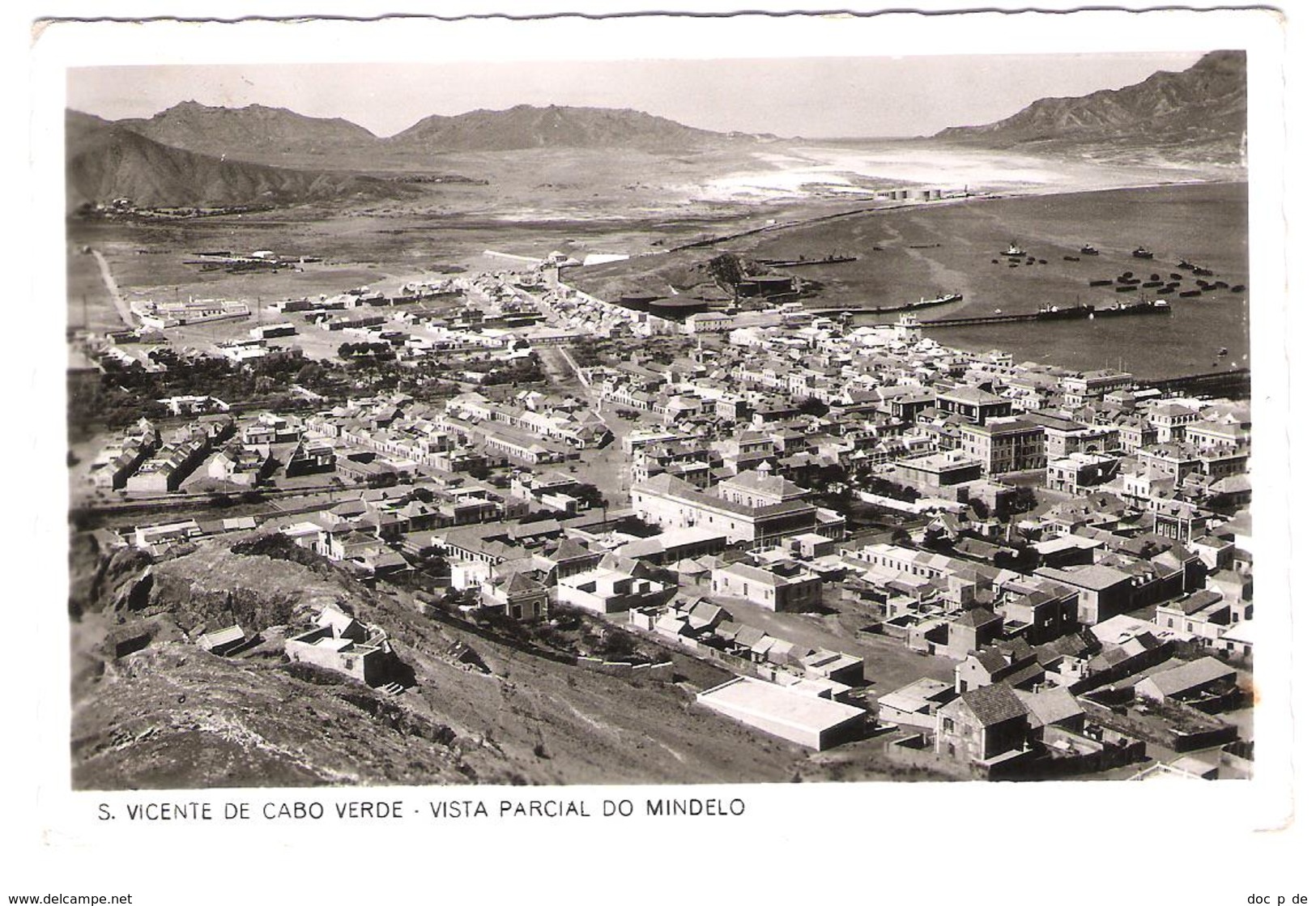 Cap Verde - S. Vincente De Cabo Verde - Vista Parcial Do Mindelo - Old View - Posted With Stamp - Cap Verde