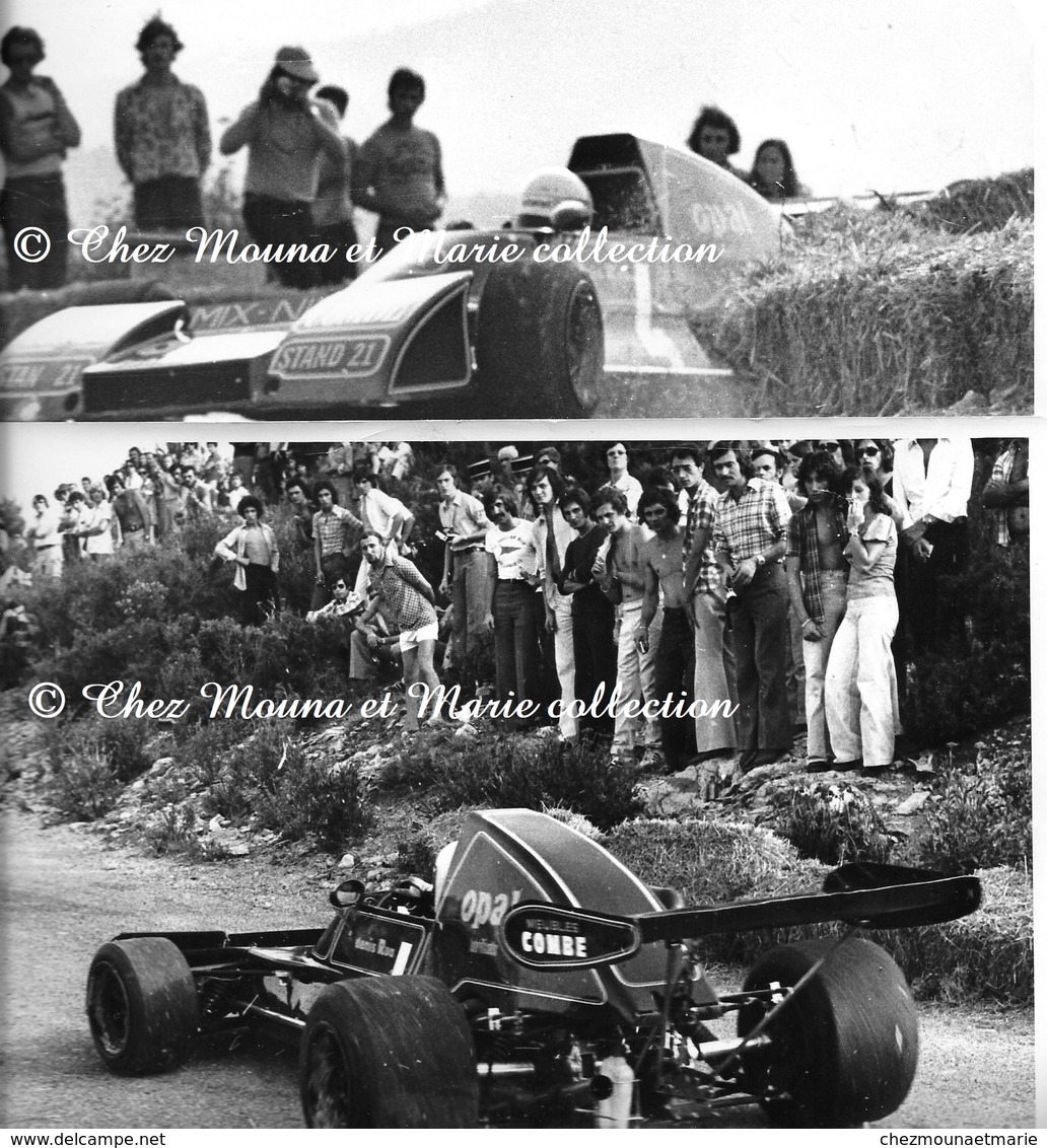 DENIS RUA - PILOTE MARSEILLAIS COURSES AUTOMOBILES - ANNEES 1970 - BOUCHES DU RHONE - LOT DE 2 PHOTOS ARLES 24 X 18.5 CM - Métiers