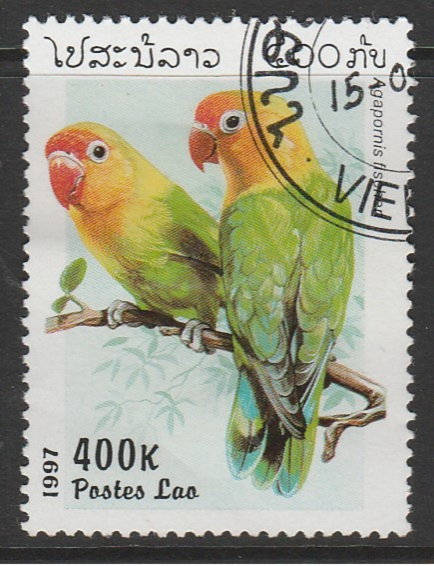 Laos 1997 Lovebirds 400 K Multicoloured SW 1572 O Used - Laos