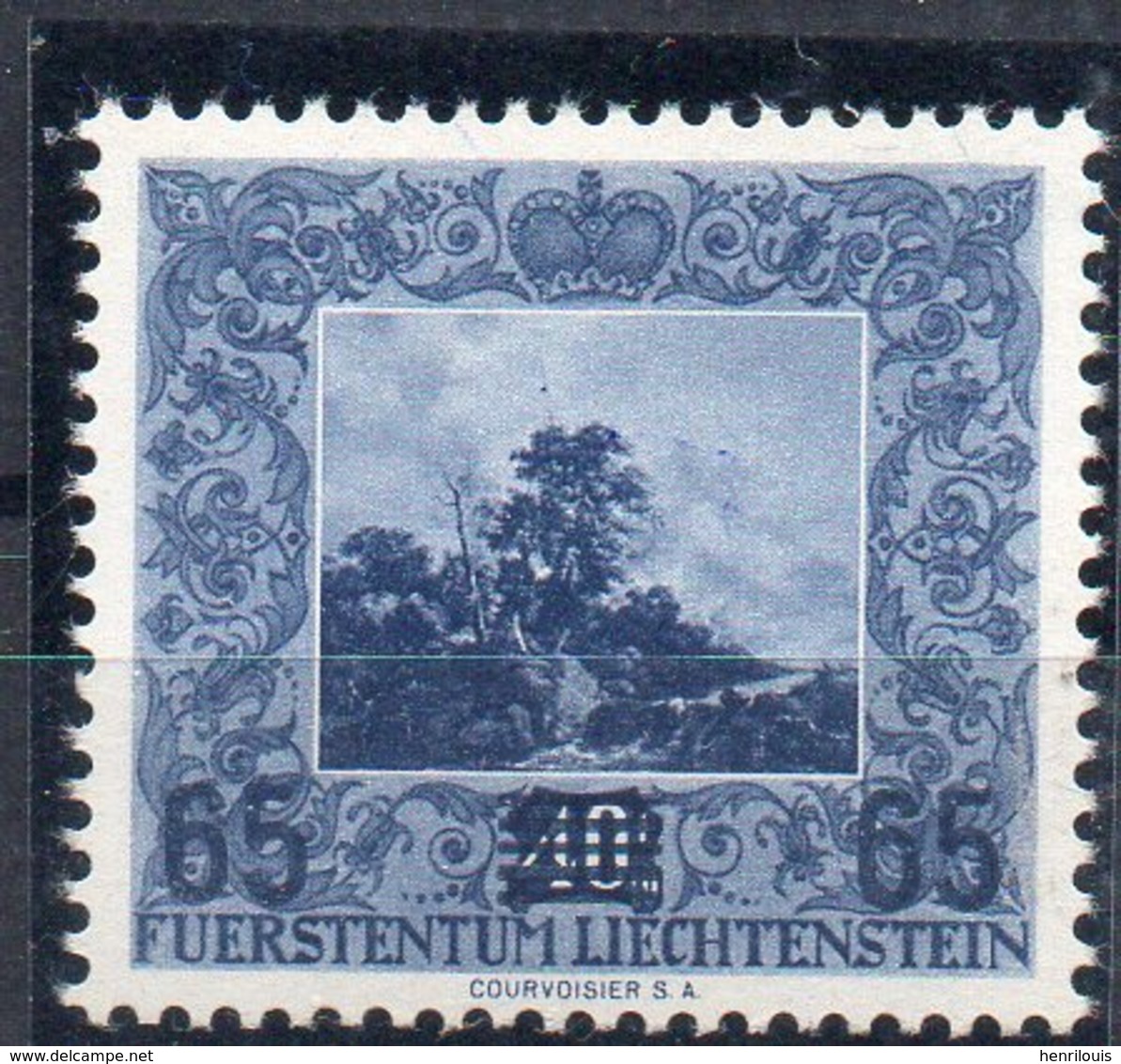 LIECHTENSTEIN  Timbre Neuf **  De 1954  ( Ref 2671B )  Surchargé - Neufs