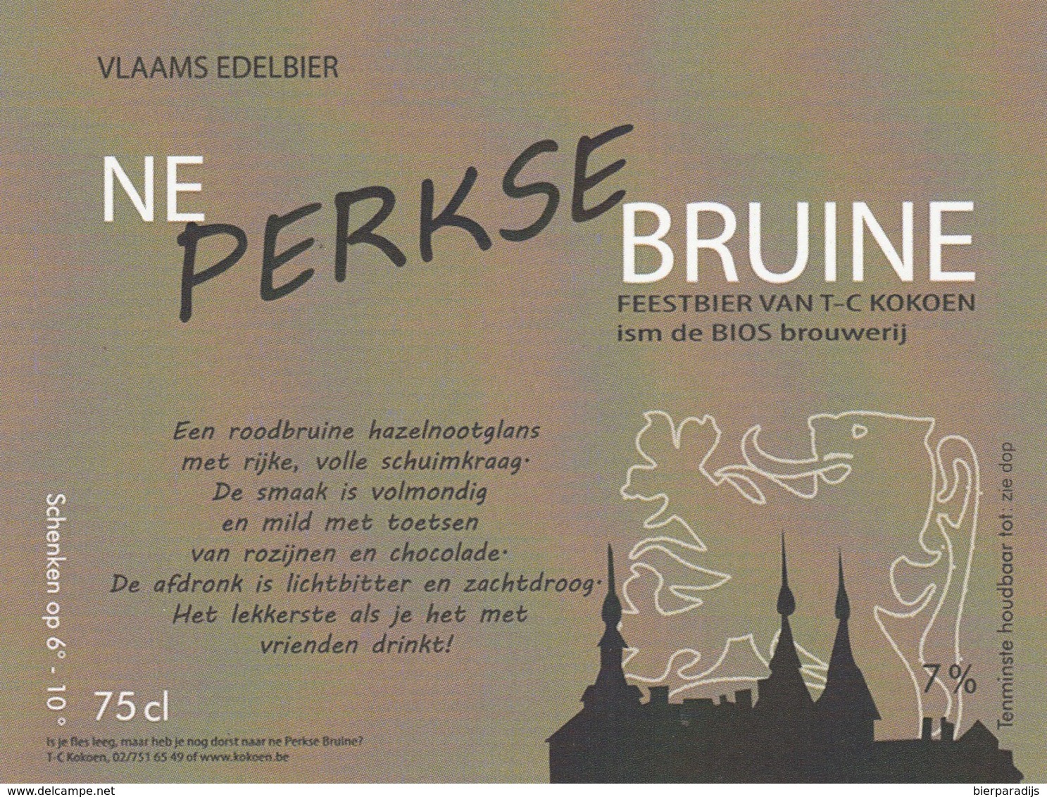Ne Perkse Bruine  Bios Brouwerij - Bière