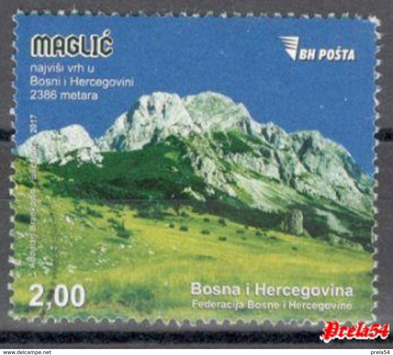 Bosnia Sarajevo - Mountain Maglic 2017 Used - Bosnia And Herzegovina