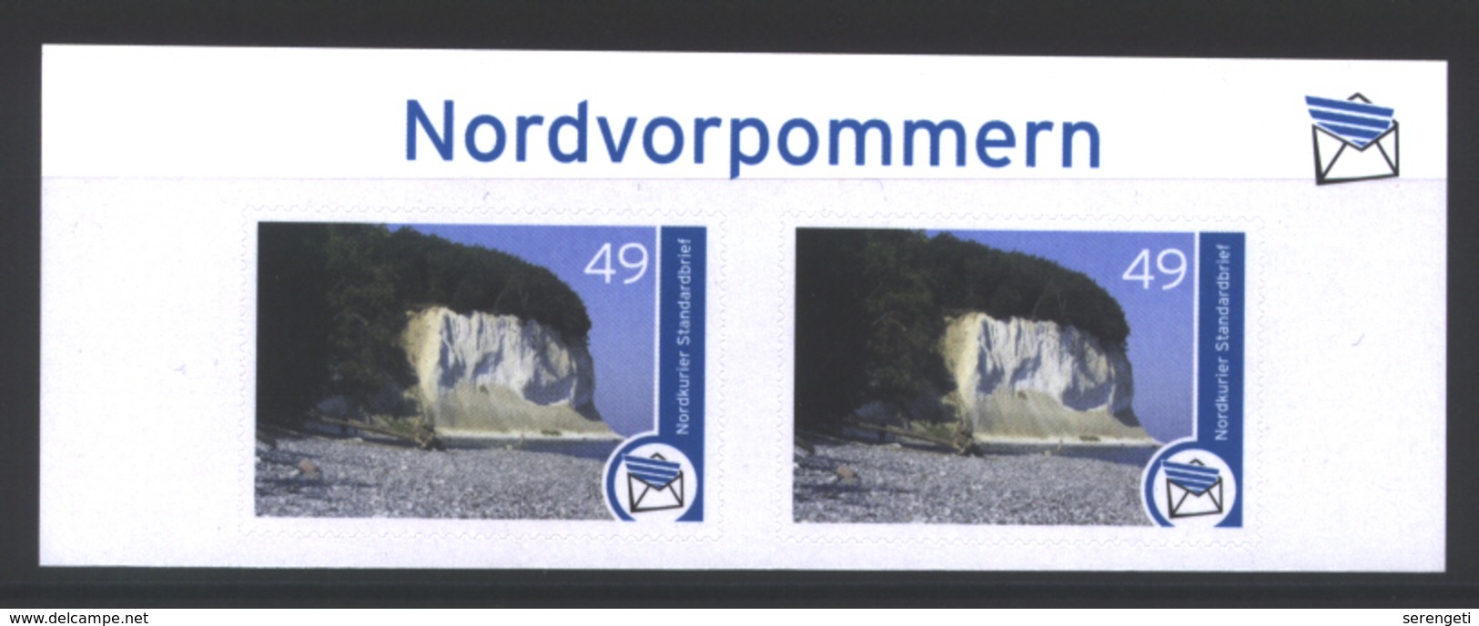 Deutschland Nordkurier 'Kreidefelsen In Nordvorpommern' / Germany 'Chalk Cliffs Of North-Western Pomerania' MNH 2013 - Sonstige & Ohne Zuordnung