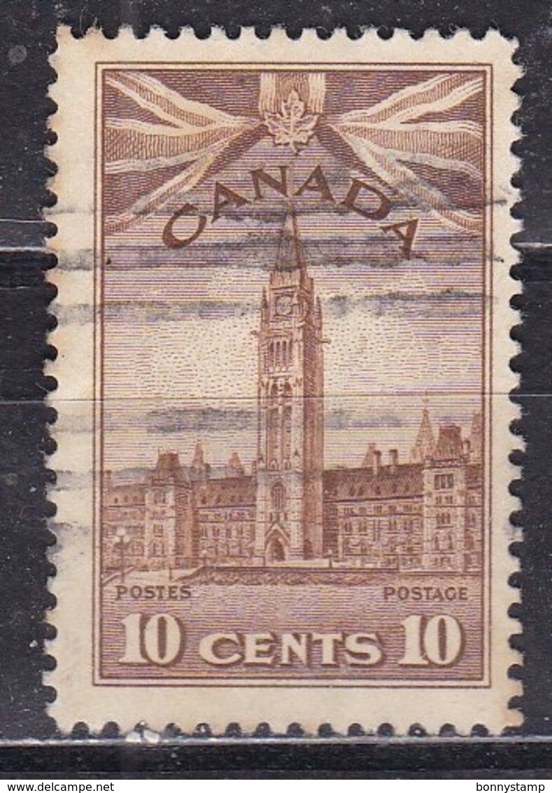 Canada, 1942/43 - 10c Parliament Buildings - Nr.257 Usato° - Used Stamps