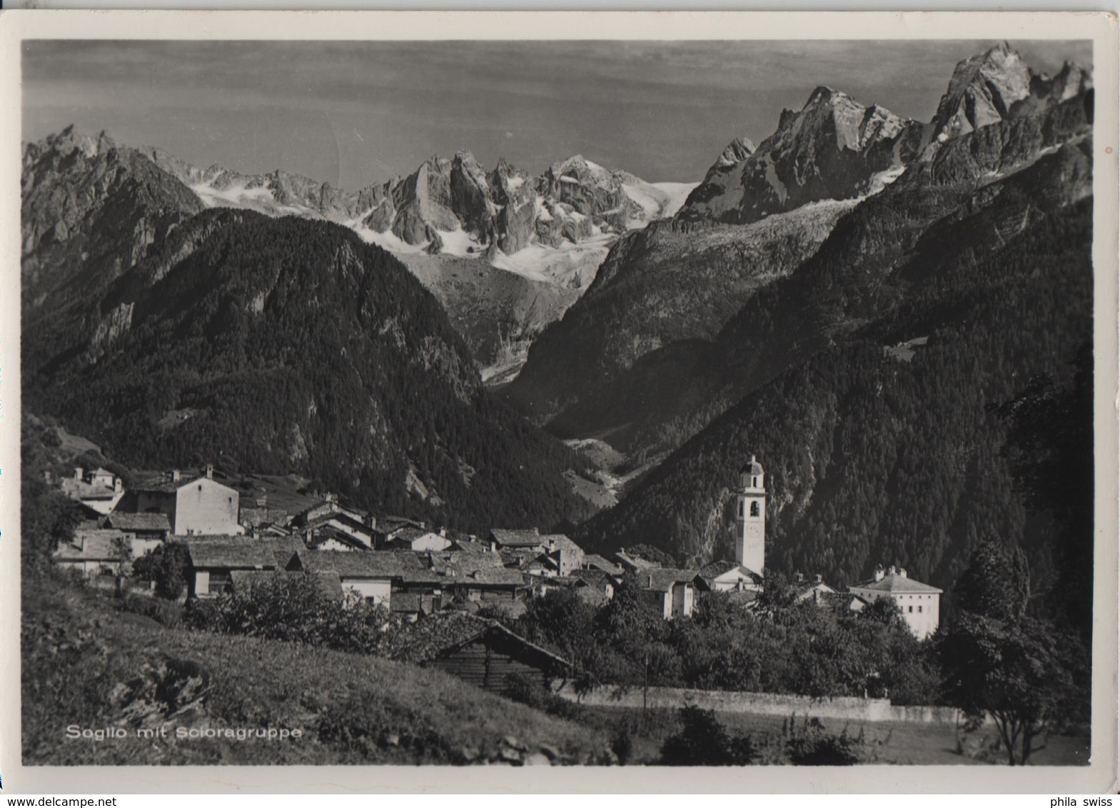 Soglio Mit Scioragruppe - Soglio