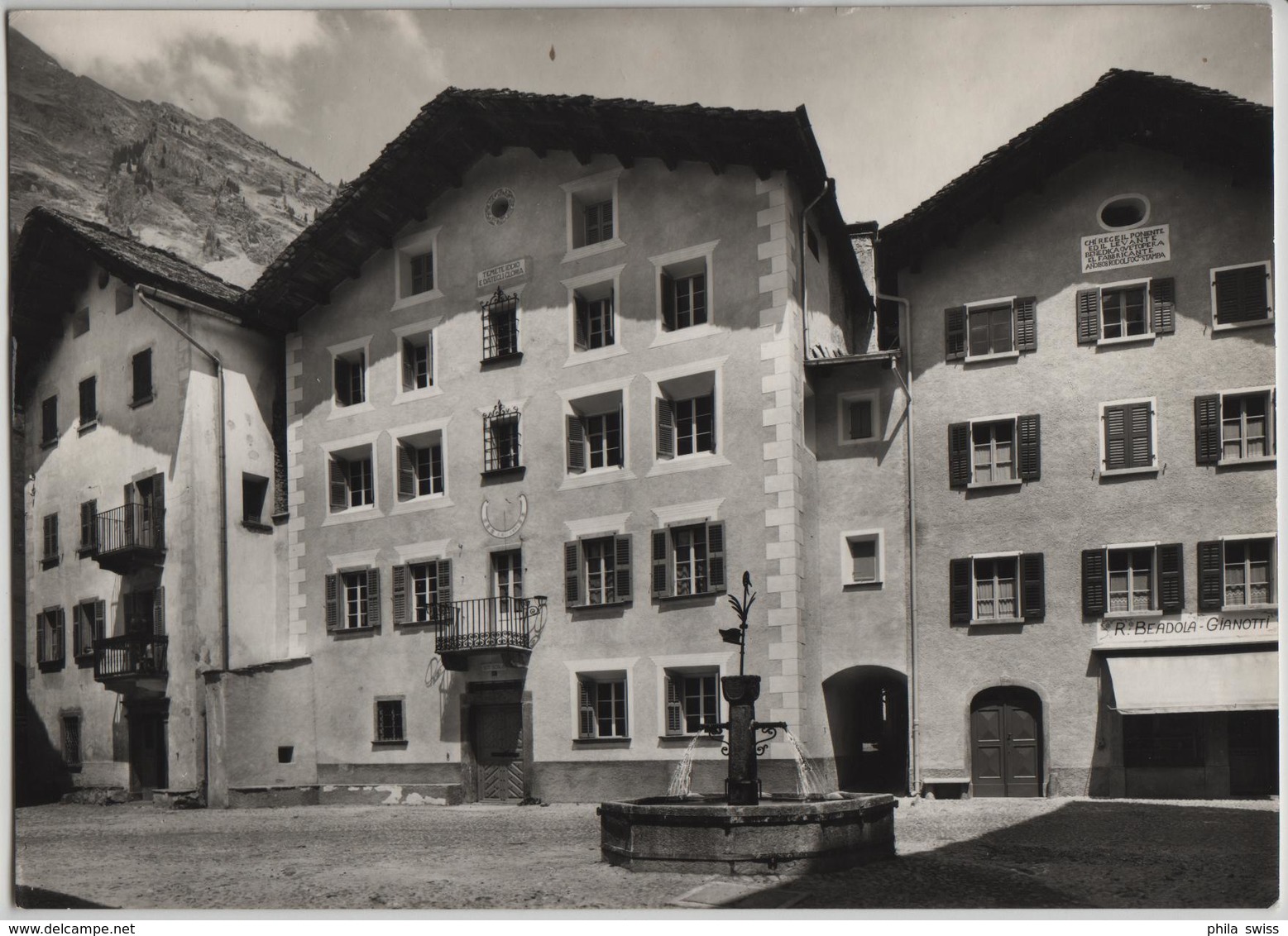 Viscosoprano Val Bregaglia, Piazza - Photo: Hans Steiner - Bregaglia