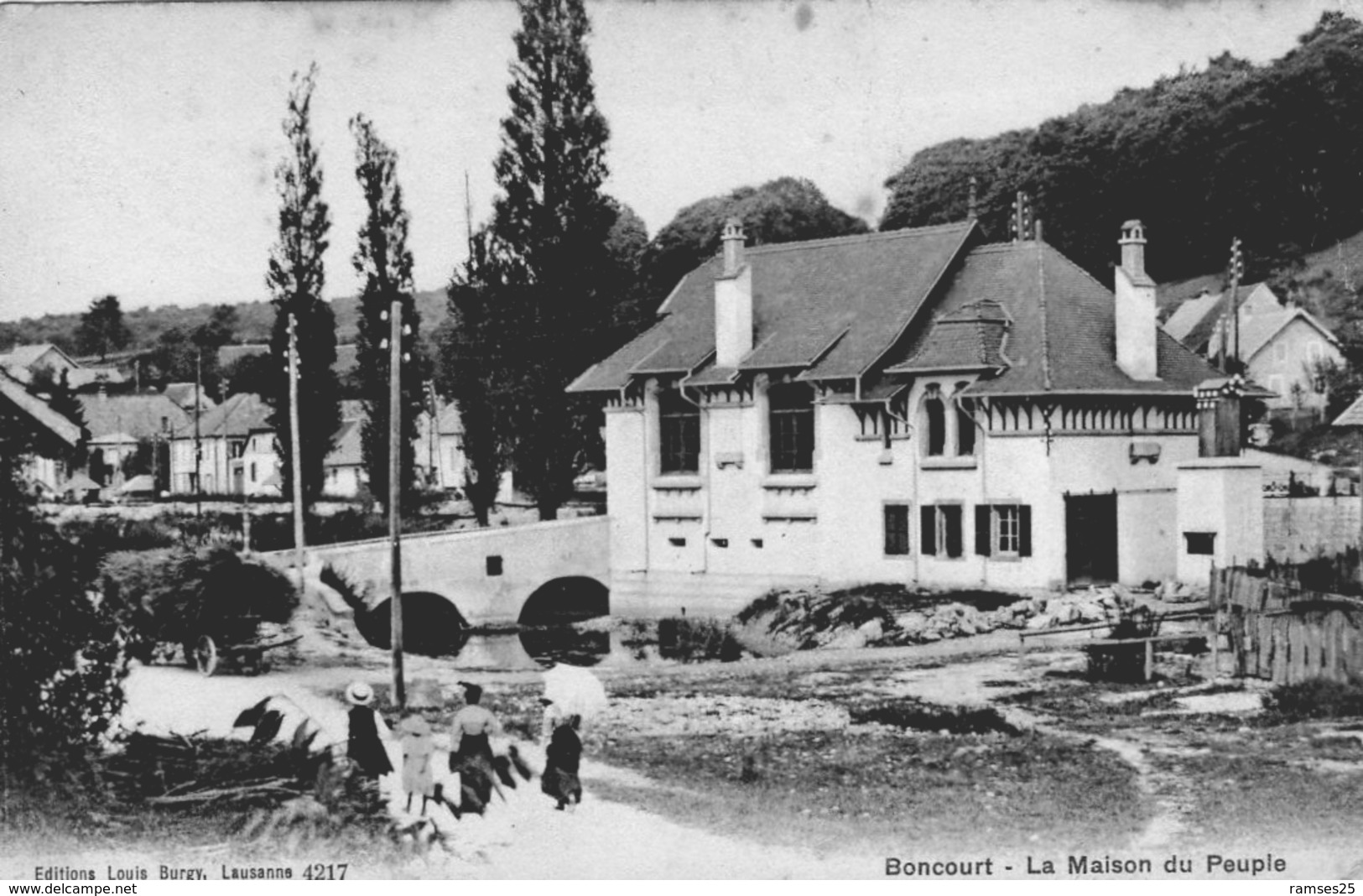 (82) CPA  Boncourt La Maison Du Peuple  (Bon Etat ) - Boncourt