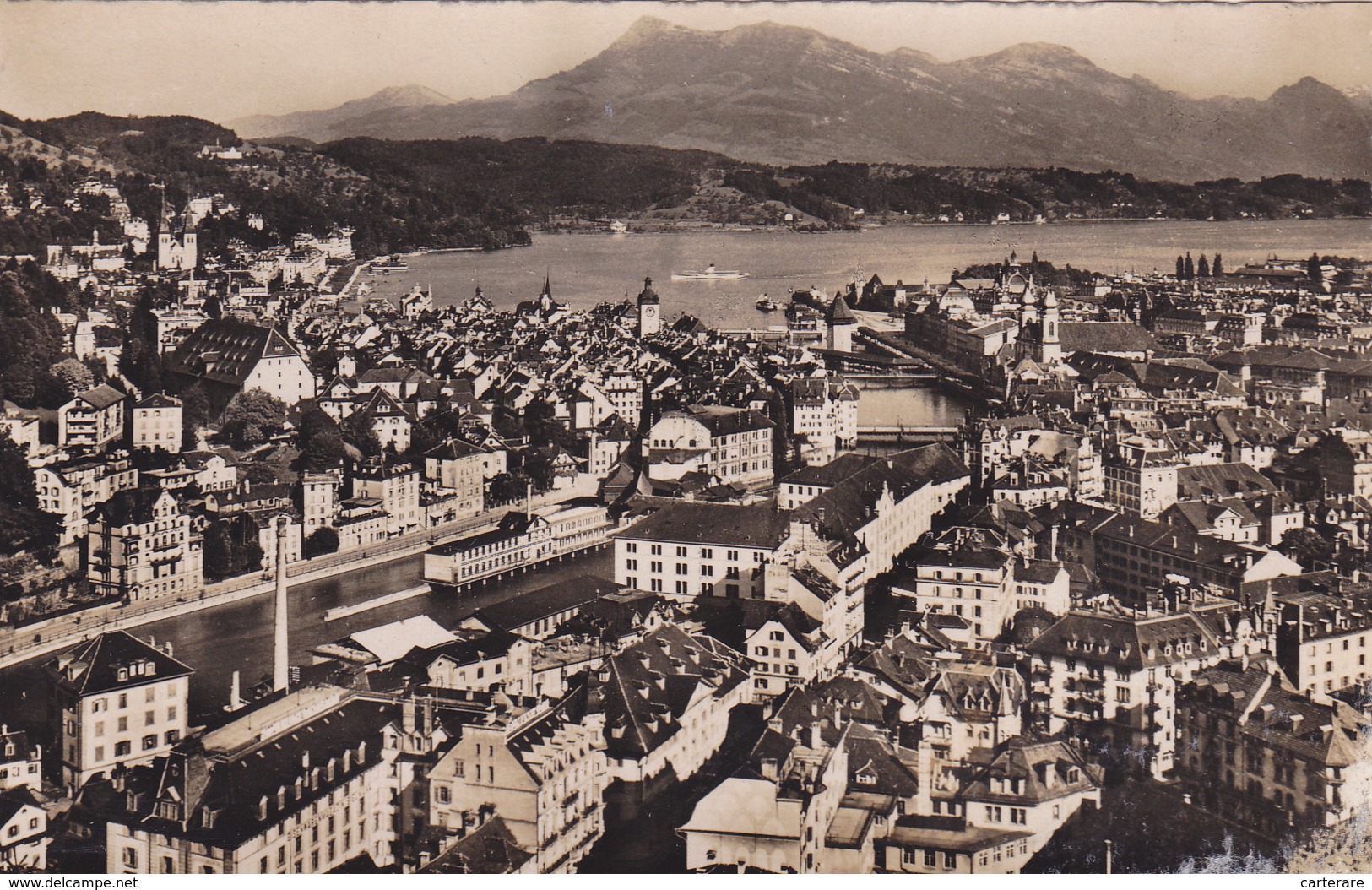 SUISSE,SWITZERLAND,SVIZZERA,HELVETIA,SWISS,SCHWEIZ ,LUCERNE,LUZERN,CARTE PHOTO AERIENNE NORDMANN,RARE - Luzern