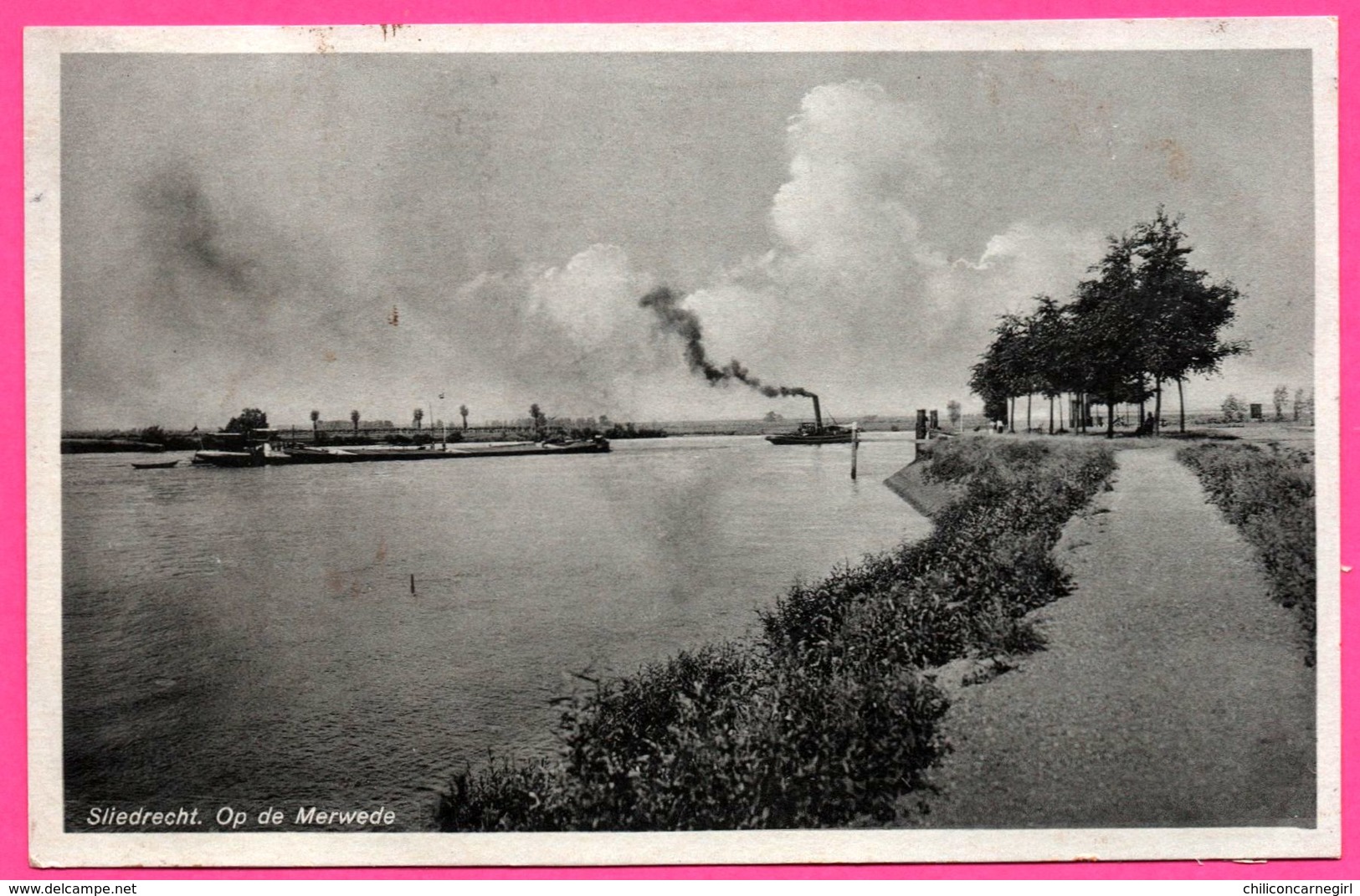 Sliedrecht - Op De  Merwede - Bateau à Vapeur - Boat - Uitg. NAUTA & Zn - 1943 - Sliedrecht