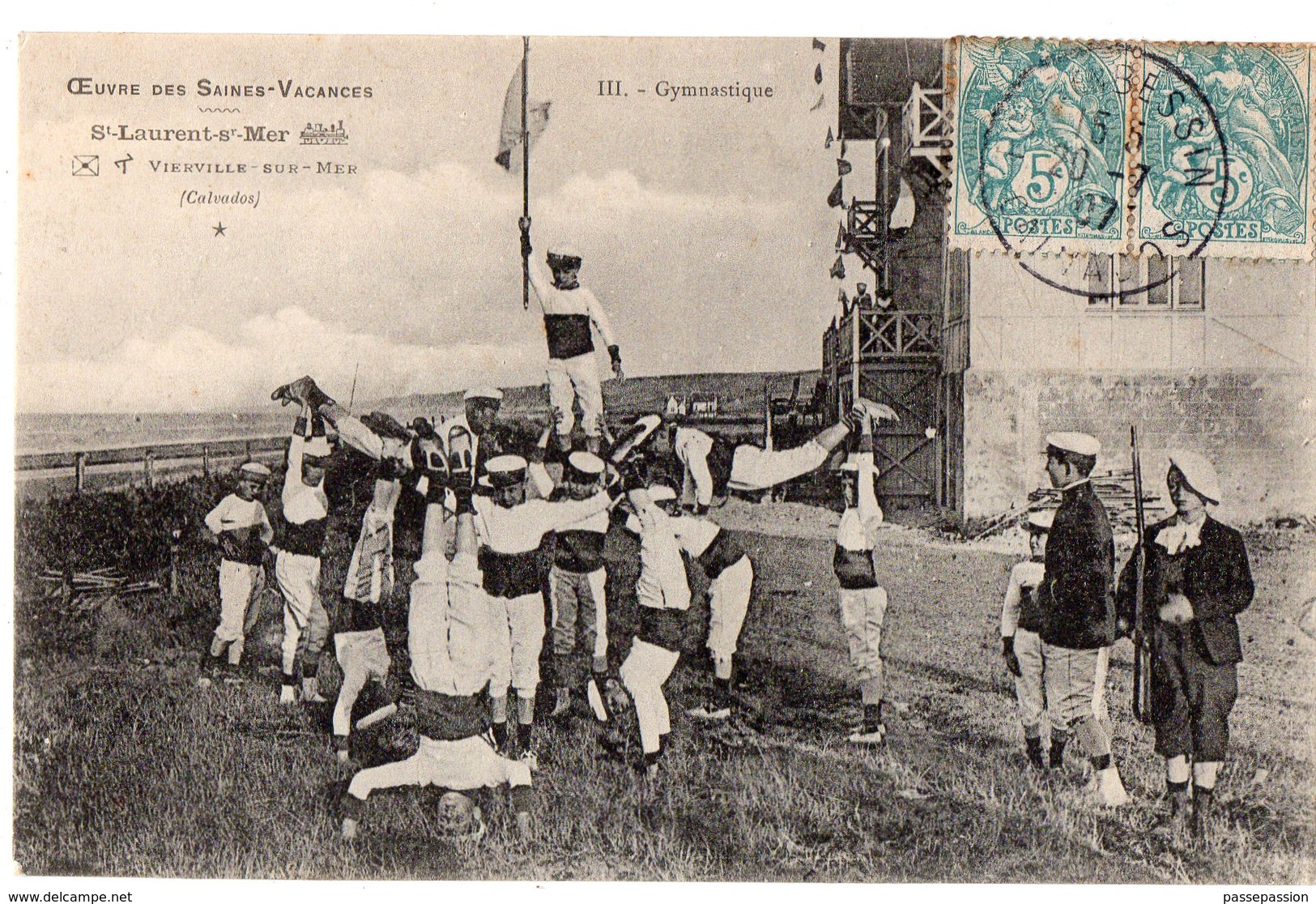 Oeuvre Des Saines-Vacances - ST-LAURENT-sur-MER - VIERVILLE-sur-MER - (Calvados) - III - Gymnastique - Autres & Non Classés