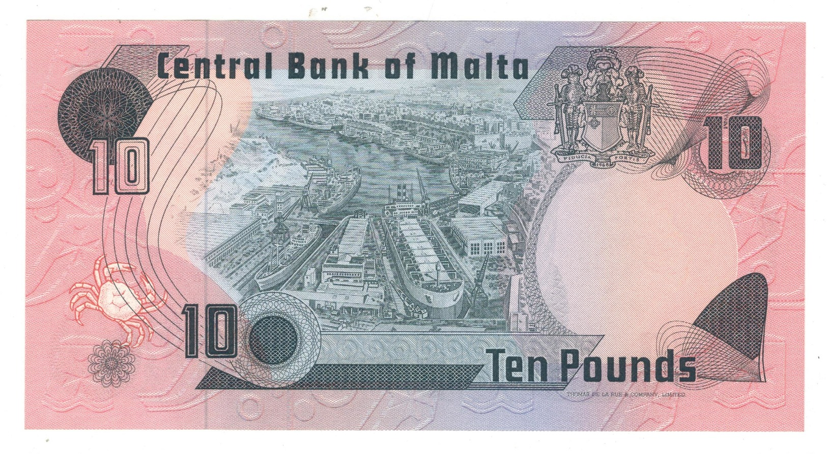 Malta 10 Liri, P-36a, AUNC - Malte