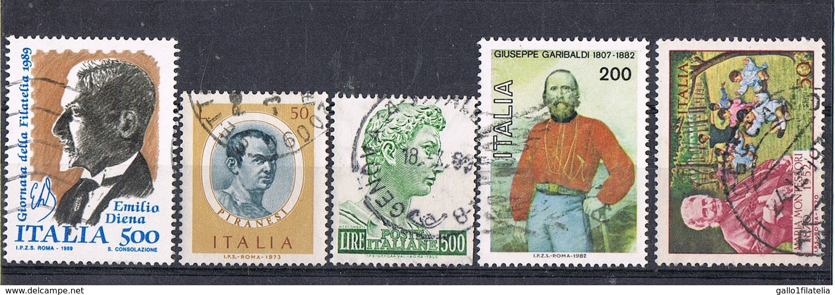 ITALIA / ITALY - UOMINI ILLUSTRI / FAMOUS MEN - LOTTO DI FRANCOBOLLI / LOT OF STAMPS - USATO / USED - Altri & Non Classificati