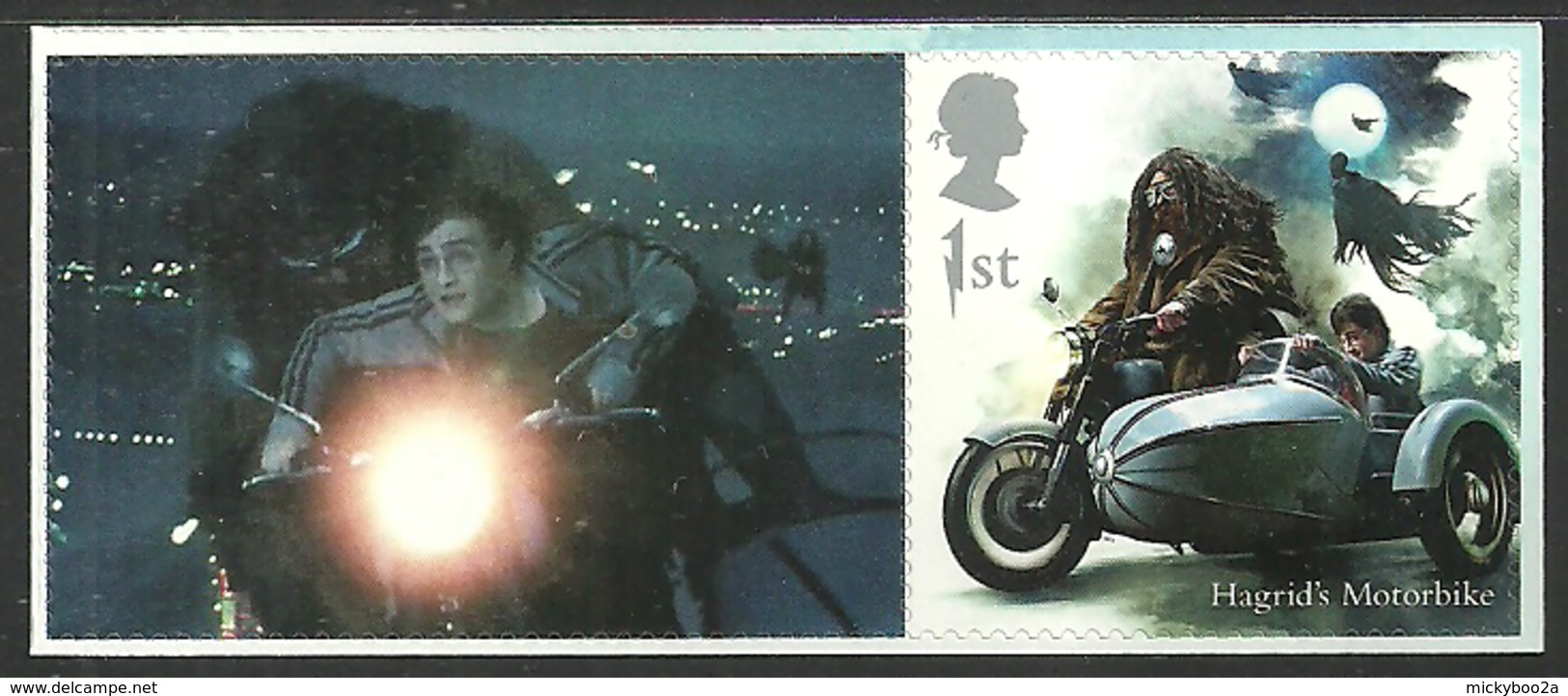 GB 2018 HARRY POTTER SINGLE VALUE WITH LABEL HAGRID'S MOTORBIKE MNH - Ongebruikt