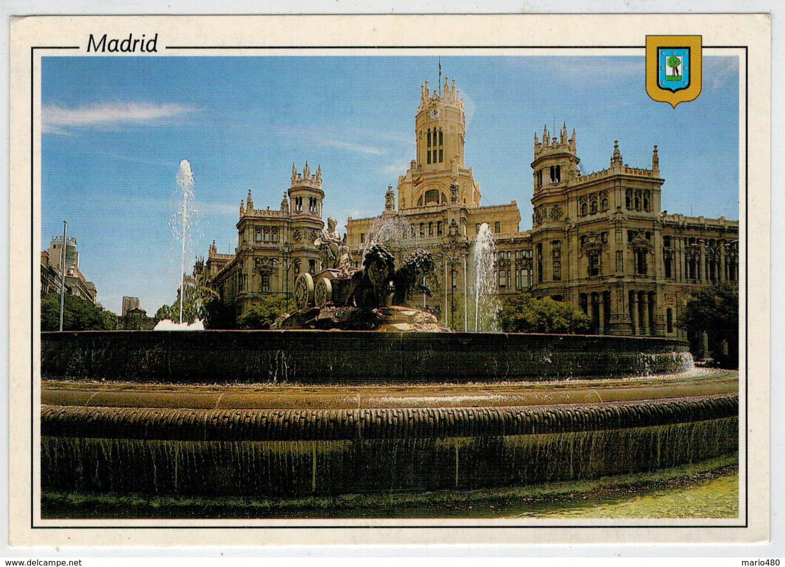 MADRID    FUENTE  DE  LA  CIBELES             (VIAGGIATA) - Madrid