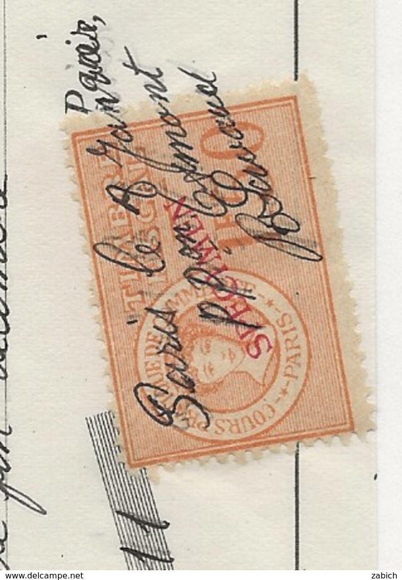 FISCAUX FRANCE FICTIF PIGIER  1F50  Orange Surcharge Specimen Sur Traite 1936 - Other & Unclassified