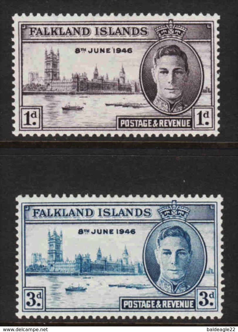 Falkland Islands - Scott #97-98 MH - Islas Malvinas