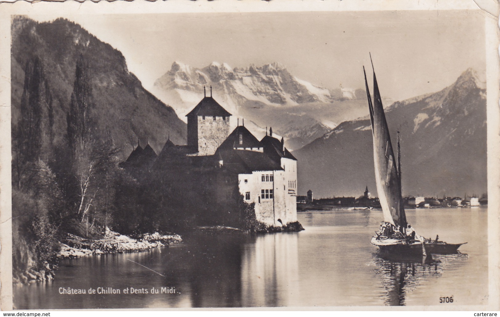 SUISSE,SVIZZERA,SCHWEIZ,HELVETIA,VAUD,MONTREUX,,TERRITET, Riviera Paysd'enhaut,chateau Chillon,1930 - Montreux