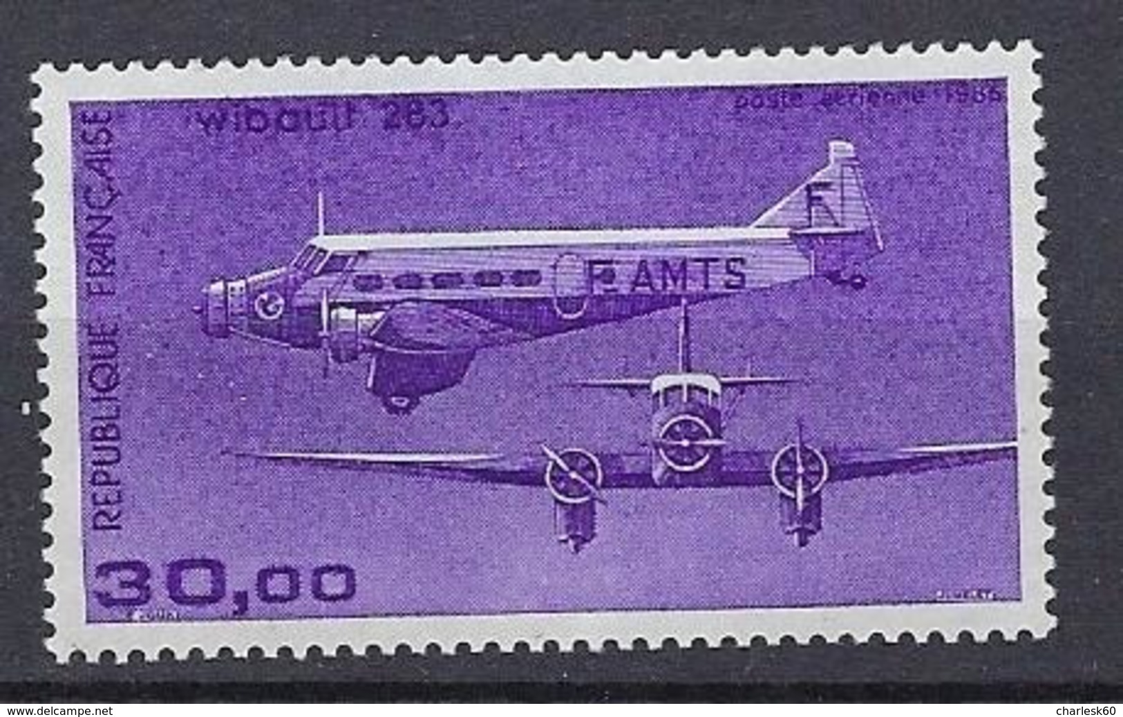 France Poste Aérienne Wibault 283 Y&T N° 59 Neuf - 1960-.... Neufs