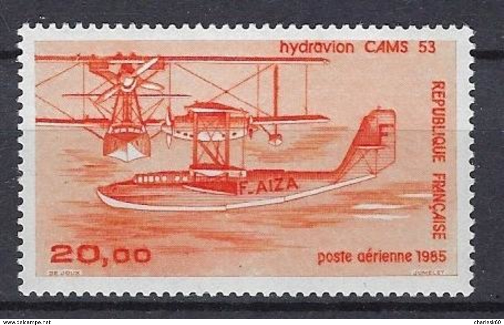 France 1985 Poste Aérienne Hydravion CAMS 53 Y&T N° 58 Neuf - 1960-.... Neufs