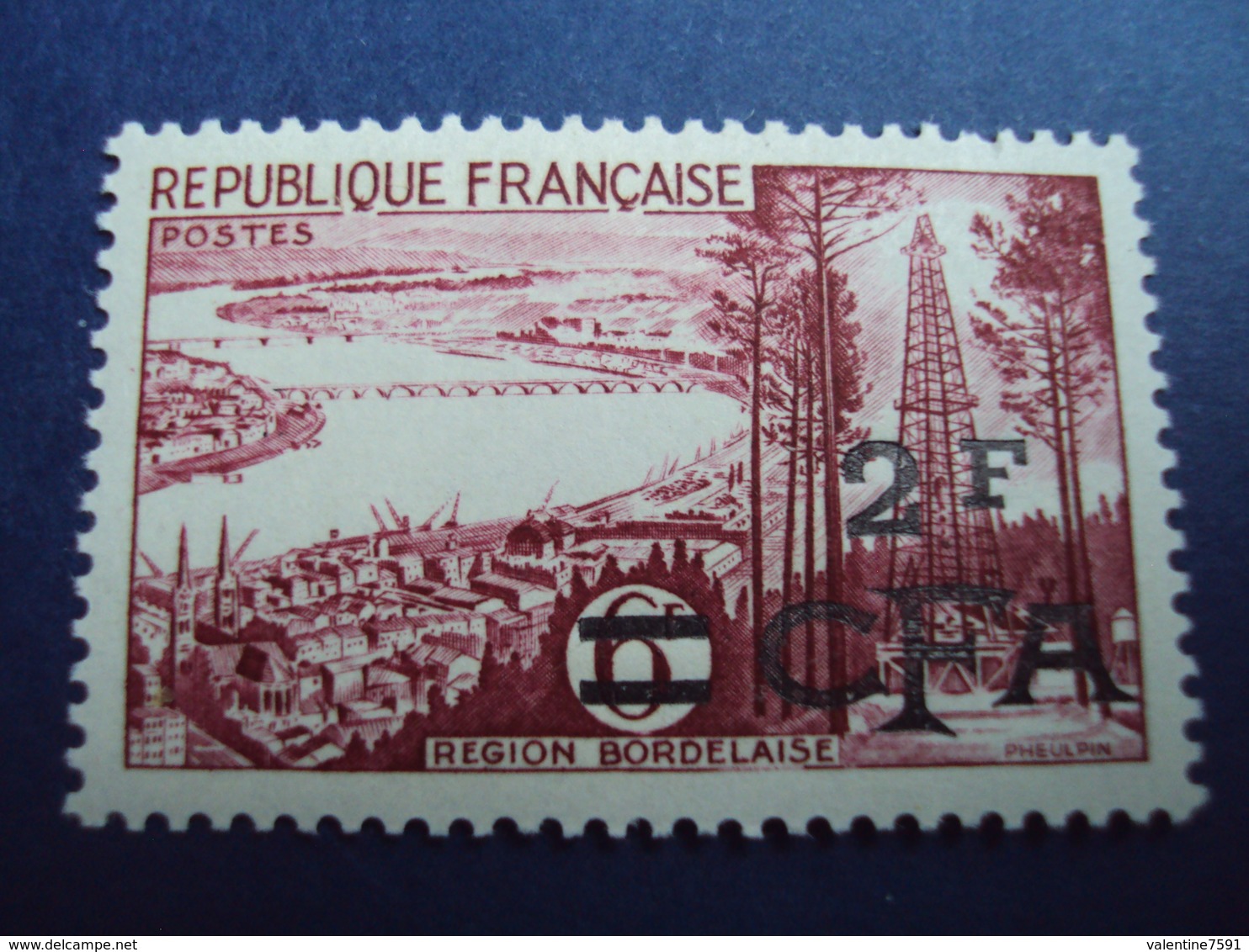 1954-CFA- Timbre N°321     "  Bordelais      "   Neuf,  Charniere  Cote    0.80      Net     0.25 - Ongebruikt