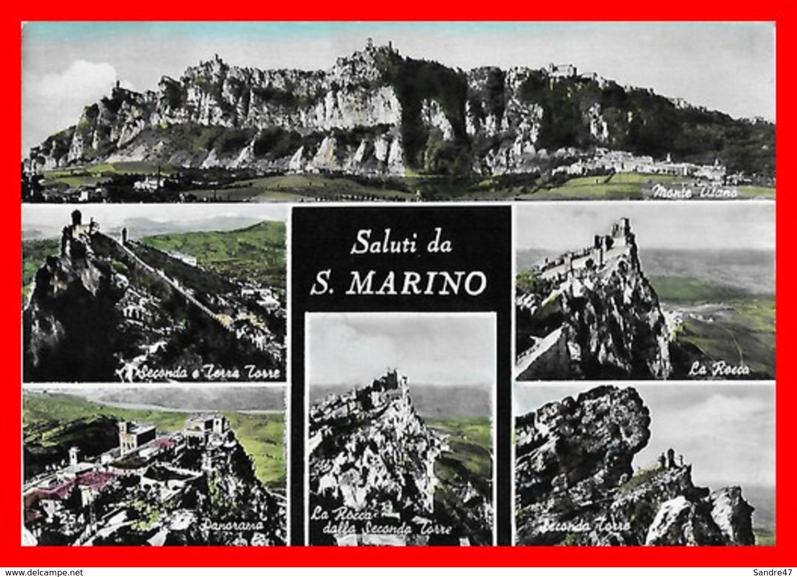 3 CPSM/gf SAINT-MARIN.  Saluti Da S.Marino / Panorama / Piazza Della Liberta...I0110 - Saint-Marin