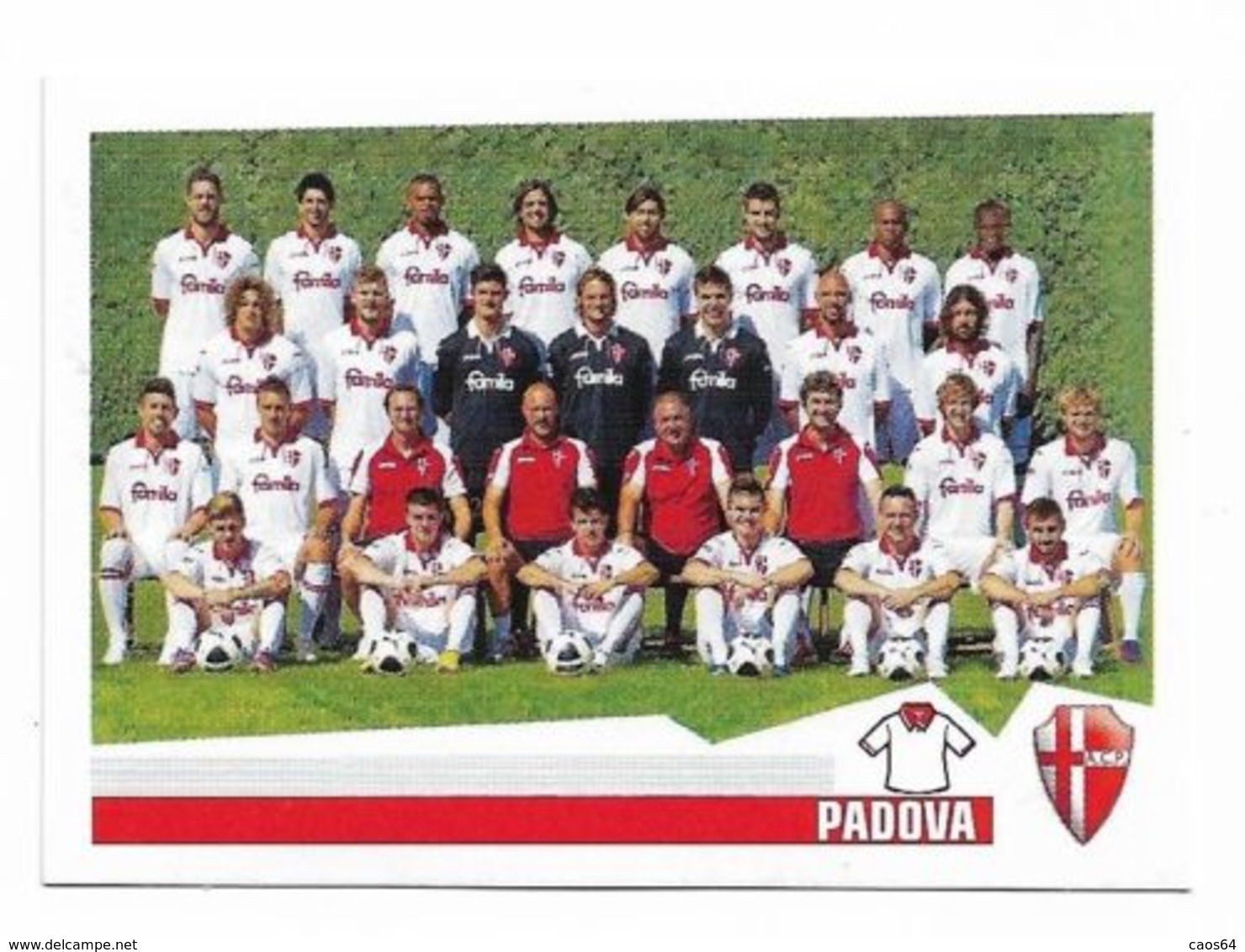 CALCIATORI PANINI  2012 - 2013 SQUADRA PADOVA N. 608 - Edizione Italiana