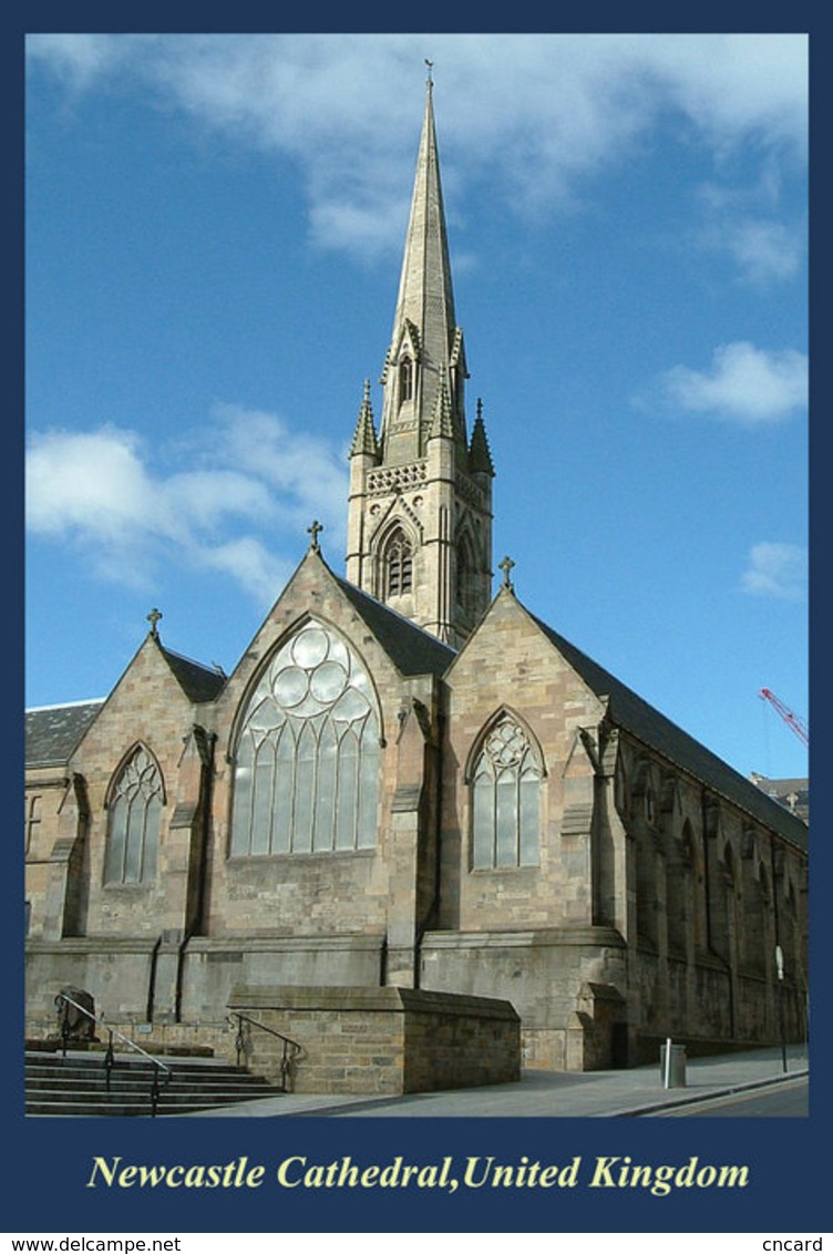 T91-057 ]     Newcastle Cathedral UK  Cathedral Church Dom ,  Prestamped Card - Churches & Cathedrals