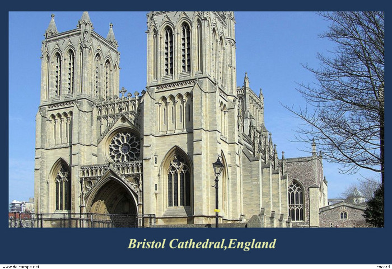 T91-002 ]   Bristol Cathedral UK  Cathedral Church Dom ,  Prestamped Card - Churches & Cathedrals