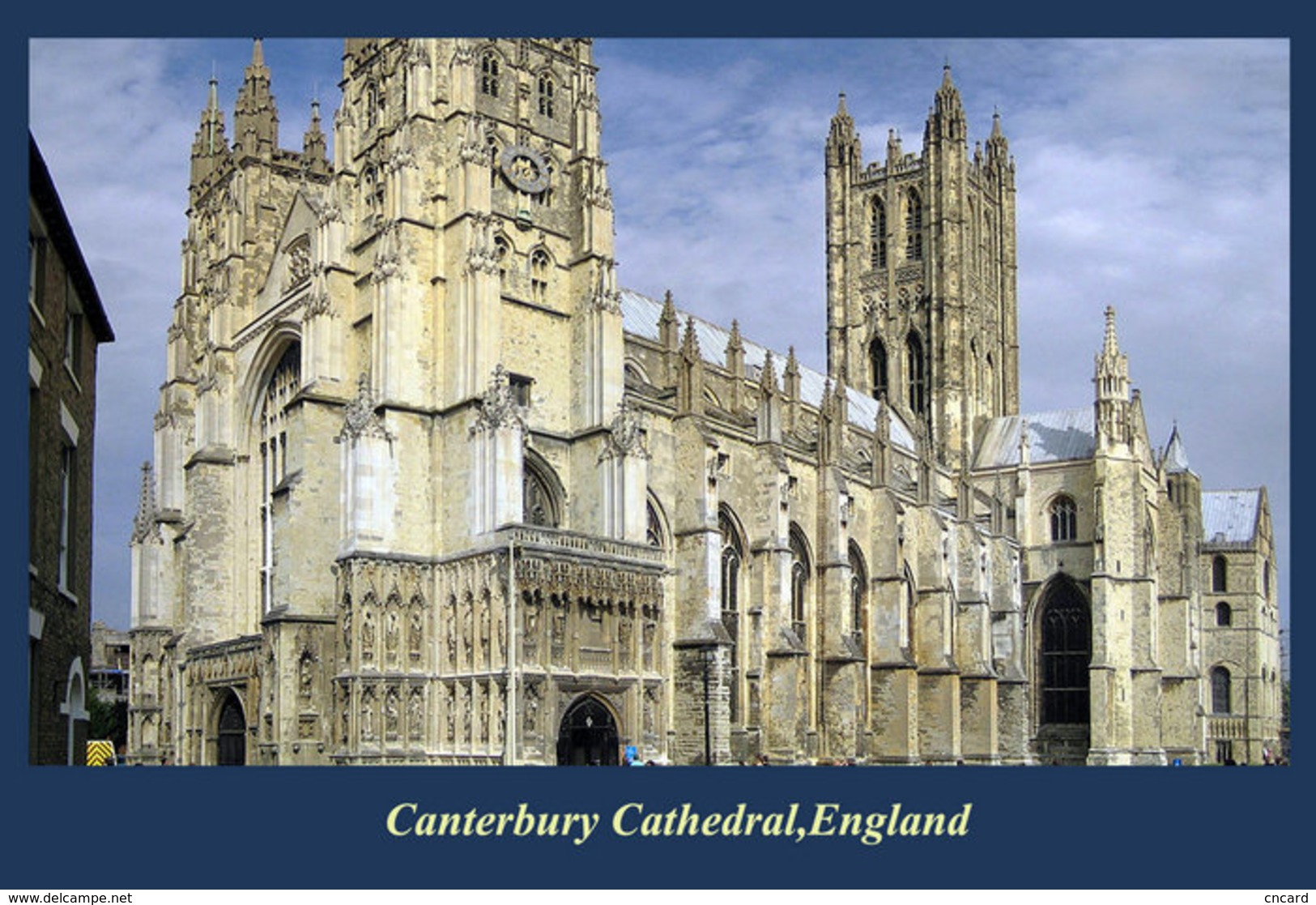 T91-004 ]      Canterbury Cathedral UK  Cathedral Church Dom ,  Prestamped Card - Churches & Cathedrals