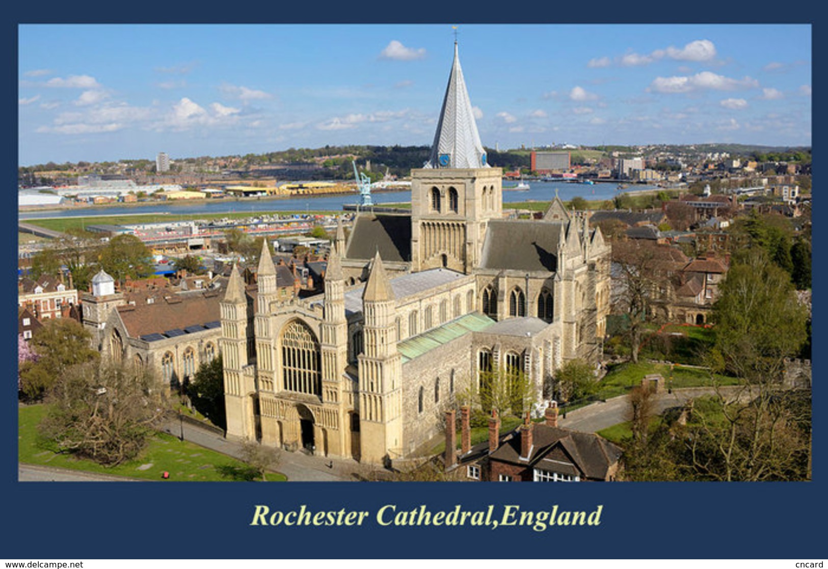 T91-023 ]     Rochester Cathedral UK  Cathedral Church Dom ,  Prestamped Card - Churches & Cathedrals