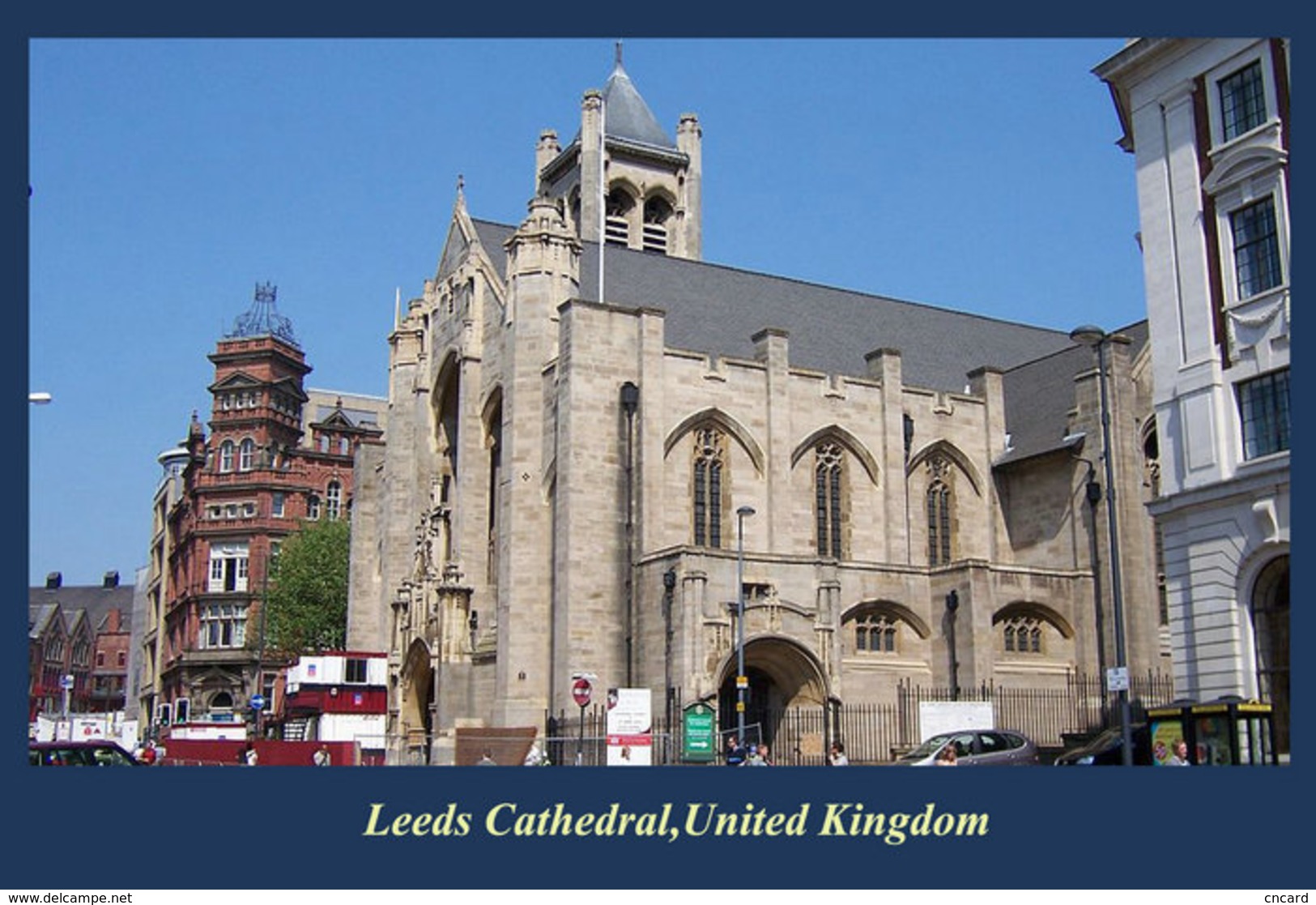 T91-054 ]     Leeds Cathedral UK  Cathedral Church Dom ,  Prestamped Card - Churches & Cathedrals