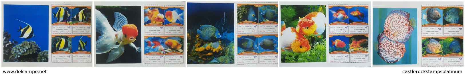 RO) 2018 IRAN - PERSIA-MIDDLE EAST, FISHES-EXOTIC FISHES -OF AQUARIUMS - SYMPHYSODON DISCUS-MOORISH IDOL- GOLD FISH -FRE - Iran