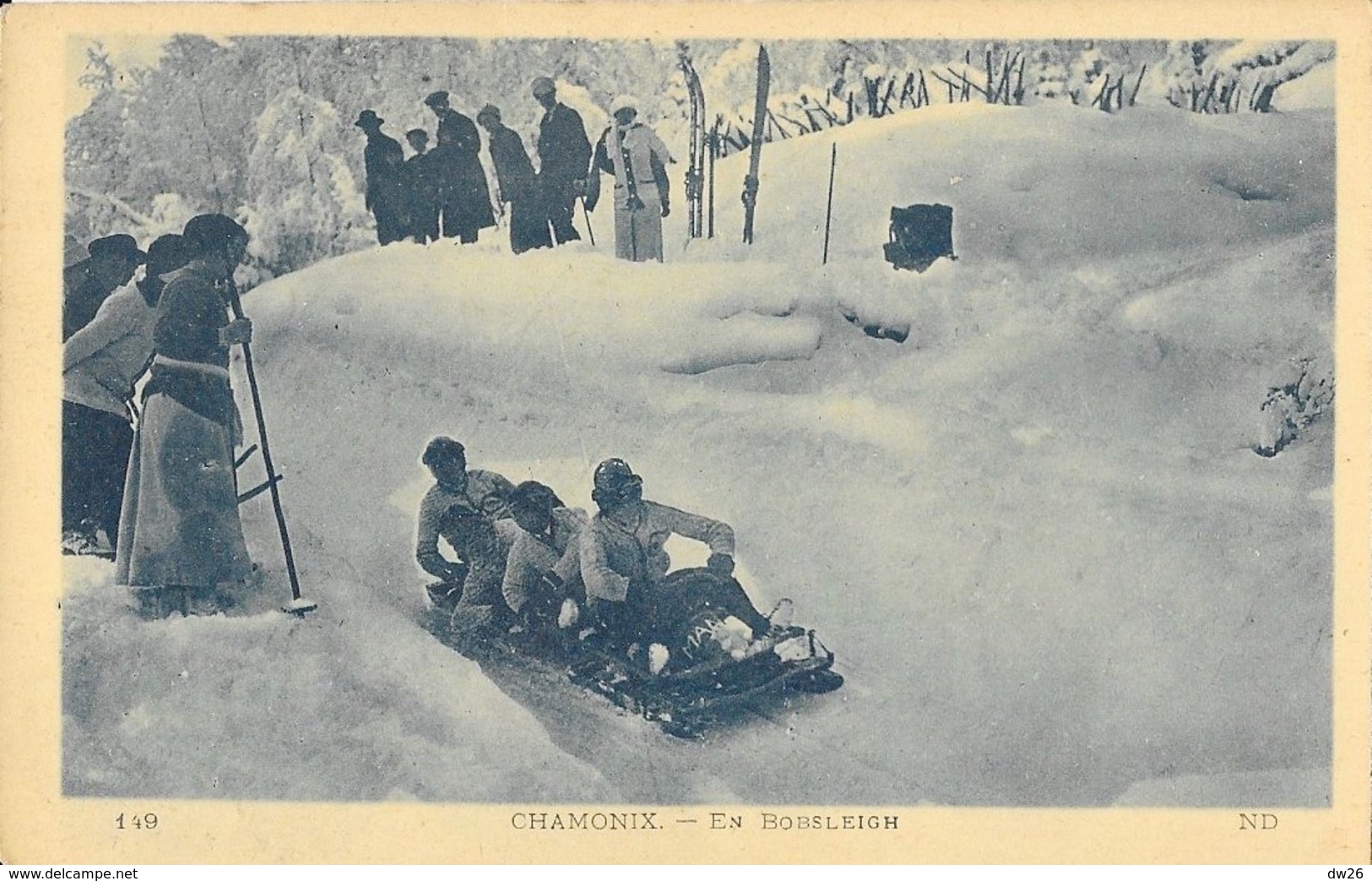 Chamonix, Sports D'hiver, Descente En Bobsleigh - Carte ND N° 149 - Sports D'hiver