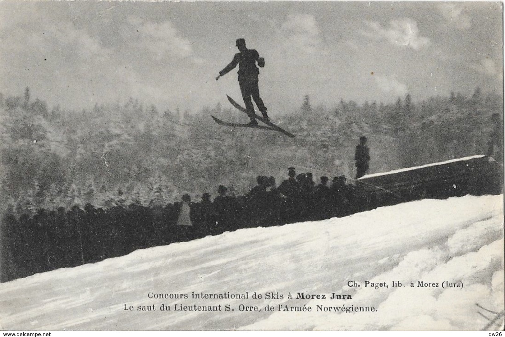 Sports D'hiver: Concours International De Ski à Morez Jura - Le Saut Du Lieutenant S. Orre (Armée Norvégienne) - Sports D'hiver