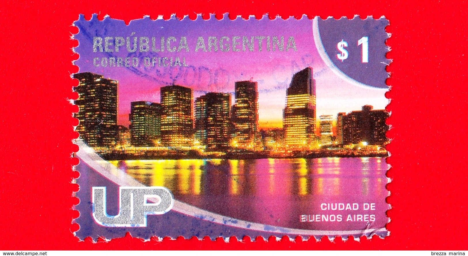 ARGENTINA - Usato - 2008 - Turismo - Vedute Di Città - Buenos Aires - $ 1 - Used Stamps