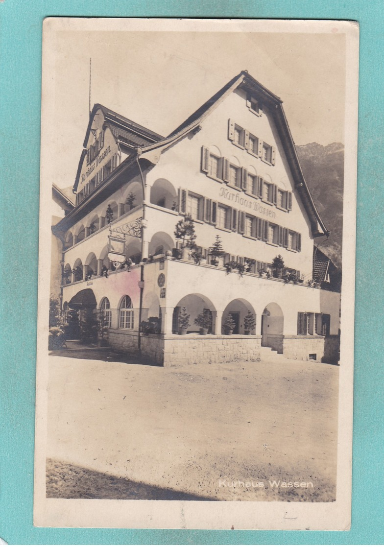 Old Post Card Of Kurhaus Wassen,Uri In Switzerland.,R84. - Wassen