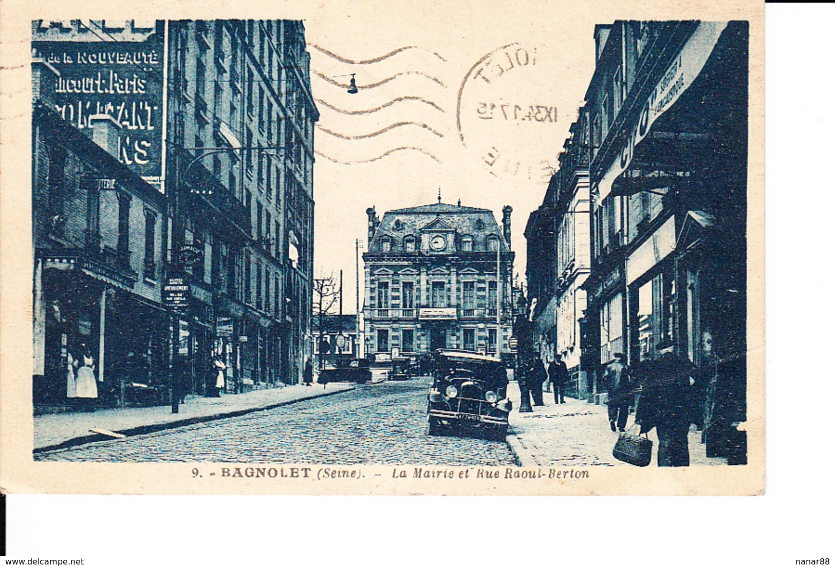 93 - Bagnolet - Mairie Et Rue Raoul Berton - 1934 - Bagnolet