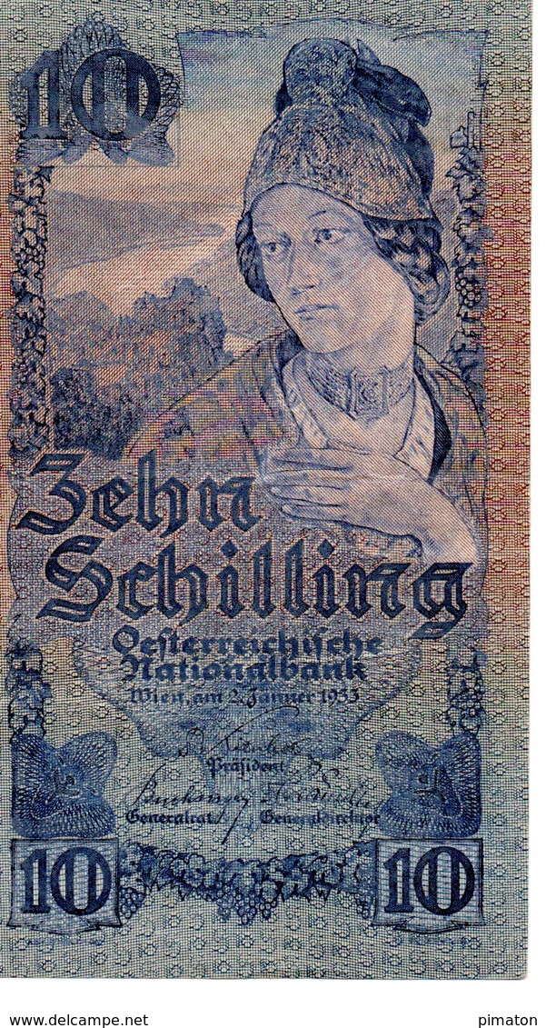 Zehn Schilling   Wien 2-1-1933 - Autriche